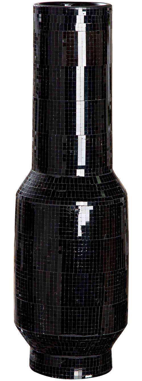 GILDE Bodenvase Bodenvase Black Disco schwarz H. 51 cm (1 St)