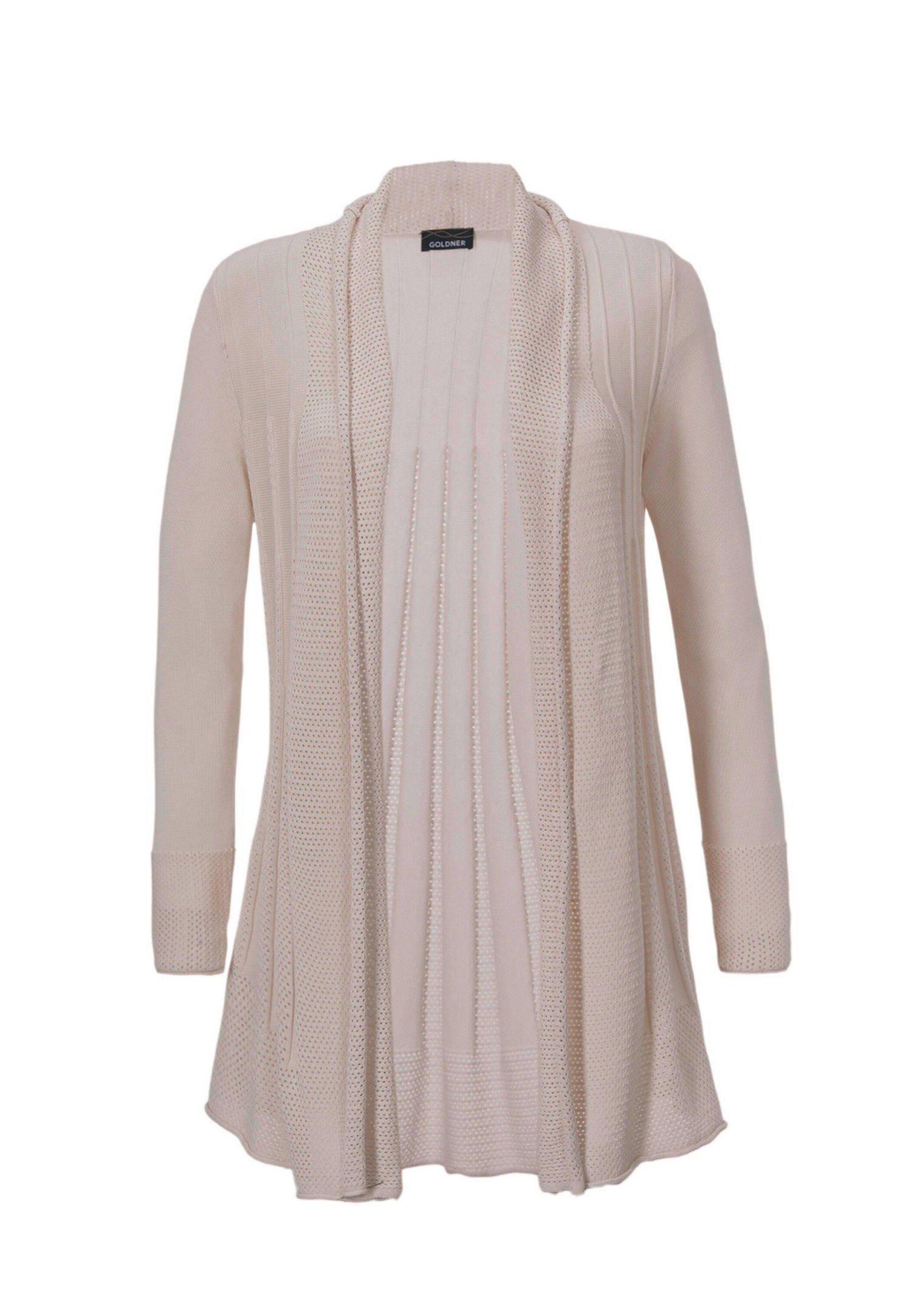 Strickjacke Kurzgröße: Strickjacke in raffinierter Struktur