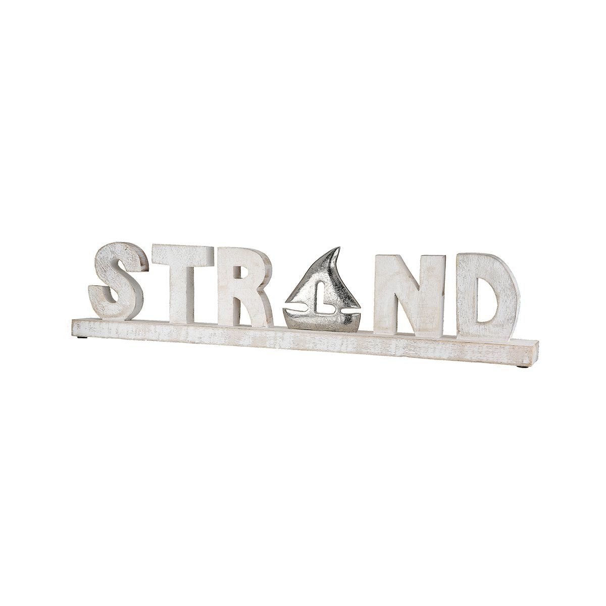 MF Dekoobjekt Deko-Schriftzug Strand – Maritimes Flair für Ihr Zuhause Breite 58cm (1 St)