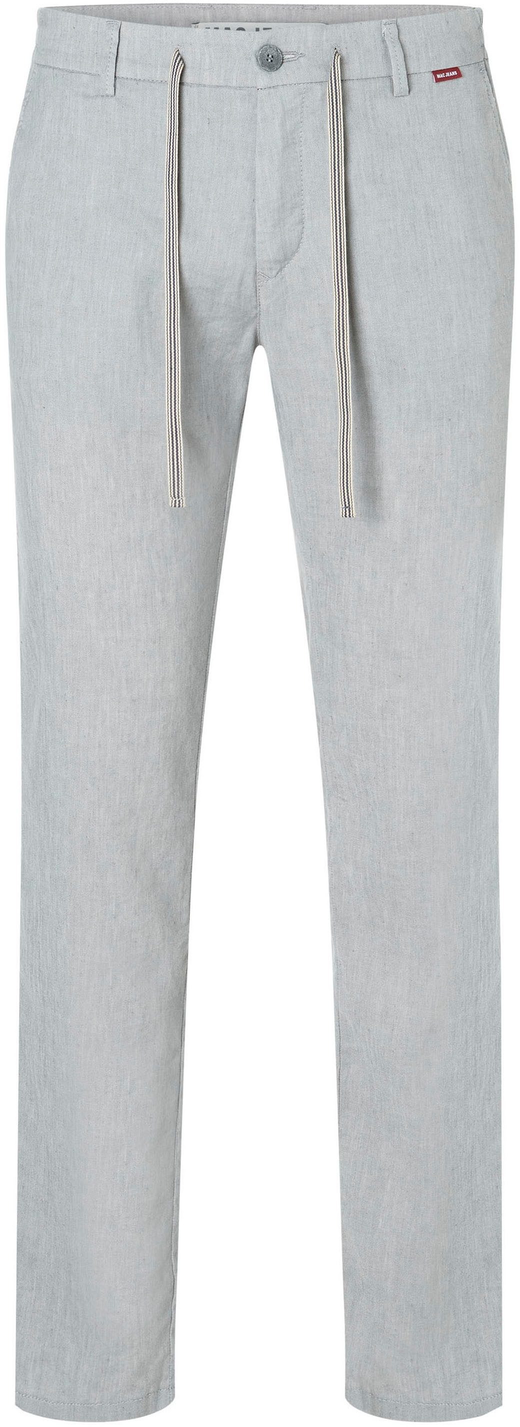 MAC Chinohose Lennox Sport Leinenstruktur