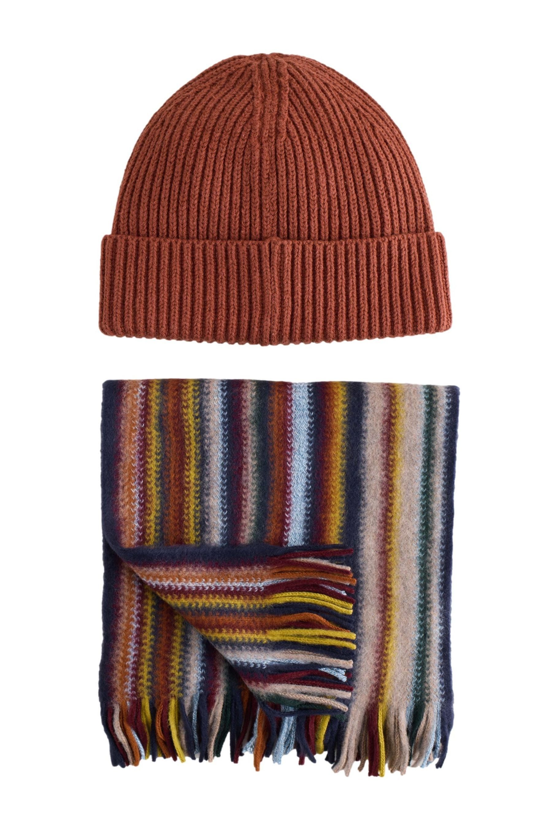 Beanie Schal und Beaniemütze im Set