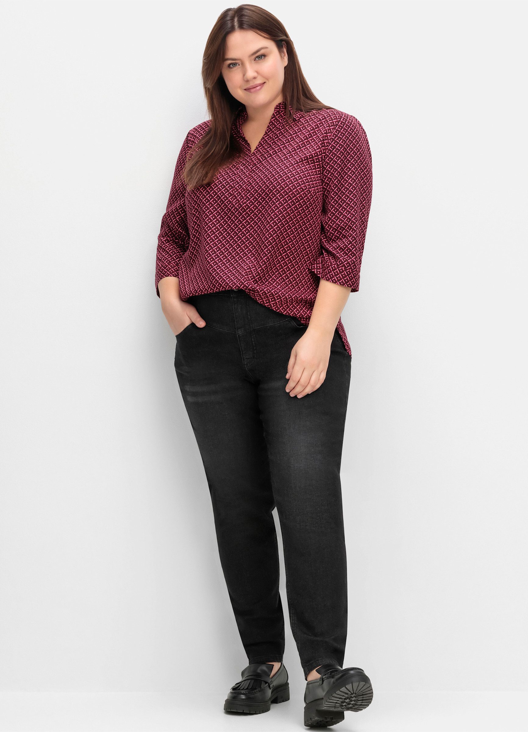 Sheego Klassische Bluse Tunika . günstig online kaufen