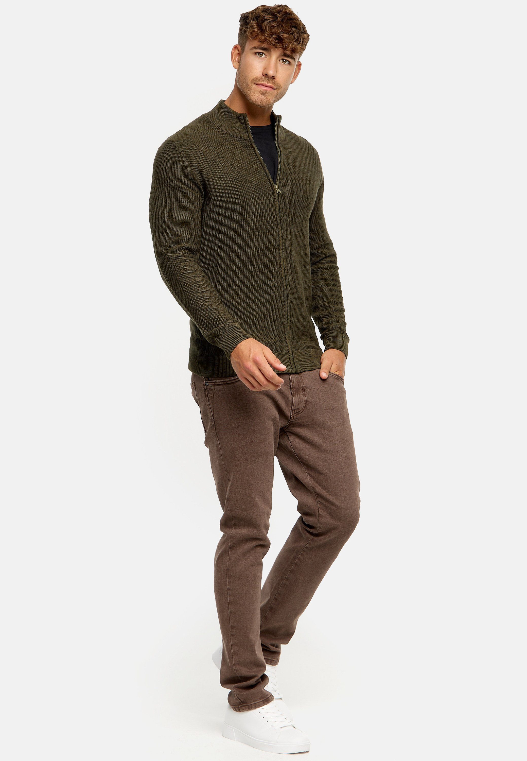Indicode Strickjacke Herren INWestmoon Herrenstrickjacke
