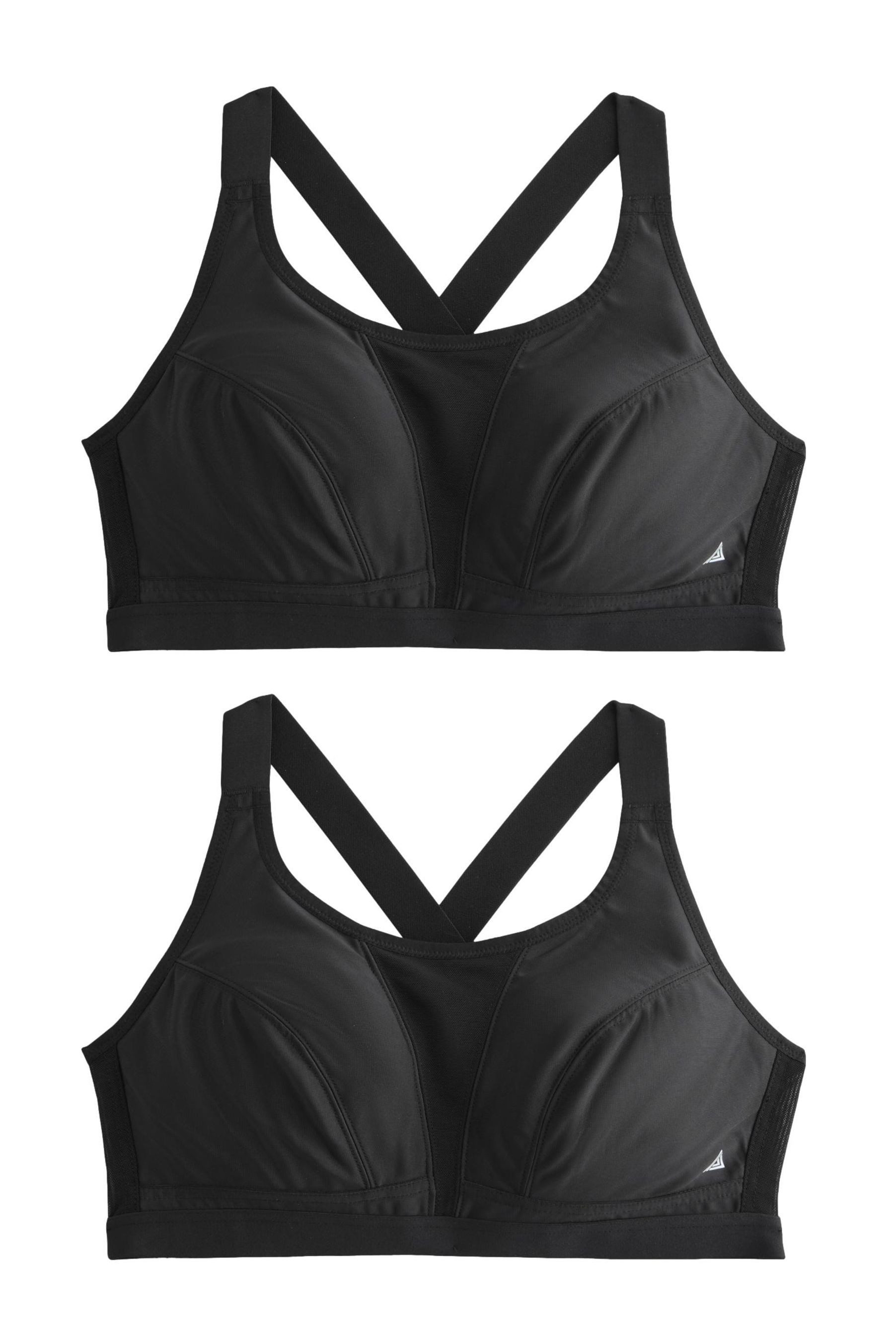 Set: Sport-BH 2er-Pack Sport-Kurztops mit starkem Halt