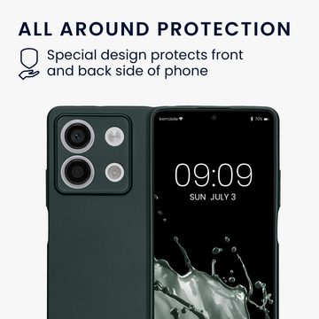 kwmobile Handyhülle Handyhülle für Xiaomi Redmi Note 13 5G, Silikon Case metallisch schimmernd - Soft Hülle - Handy Cover