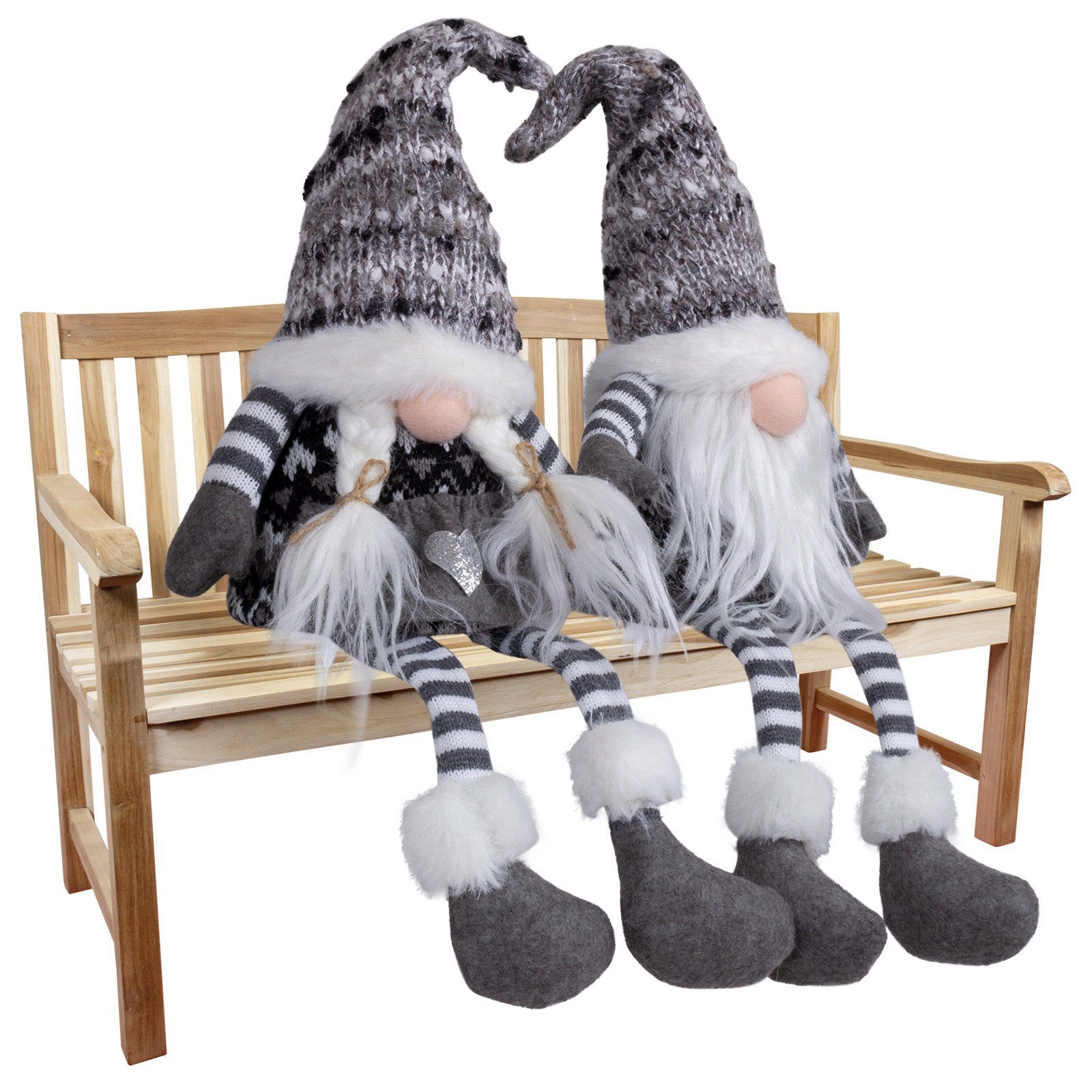 Christmas Paradise Weihnachtsfigur Wichtel 18cm (43cm) Kantenhocker Pärchen günstig online kaufen