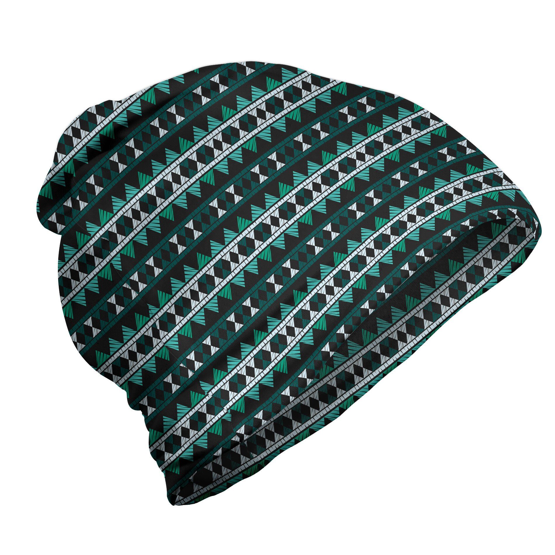 im Abakuhaus Wandern Beanie Blick Triangles Aztekisch Patchworked Freien