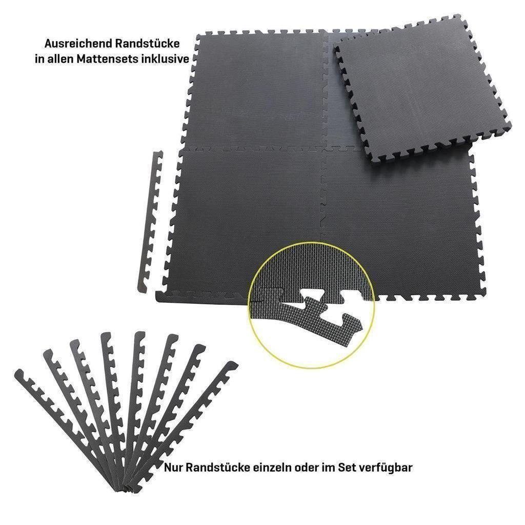 Sporttrend 24 Bodenmatte 8 Schutzmatten + 16 Randstücke, 2,88qm, Bodenmatte