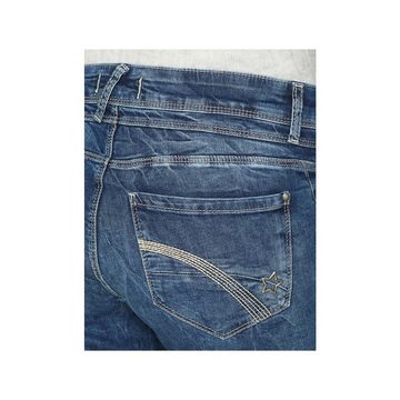 Cartoon 5-Pocket-Jeans blau regular (1-tlg)
