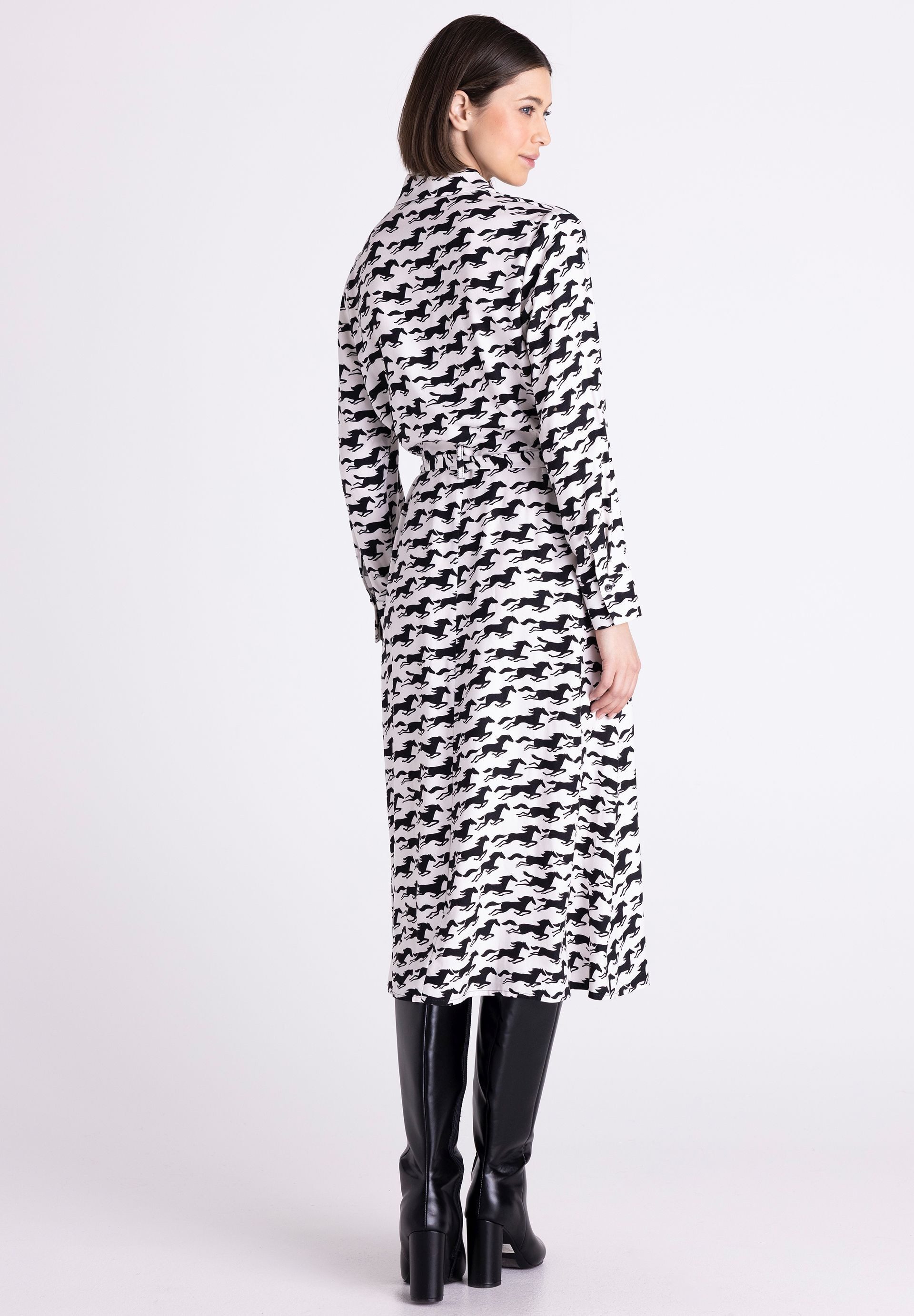 TUZZI Hemdblusenkleid mit Bindegürtel
