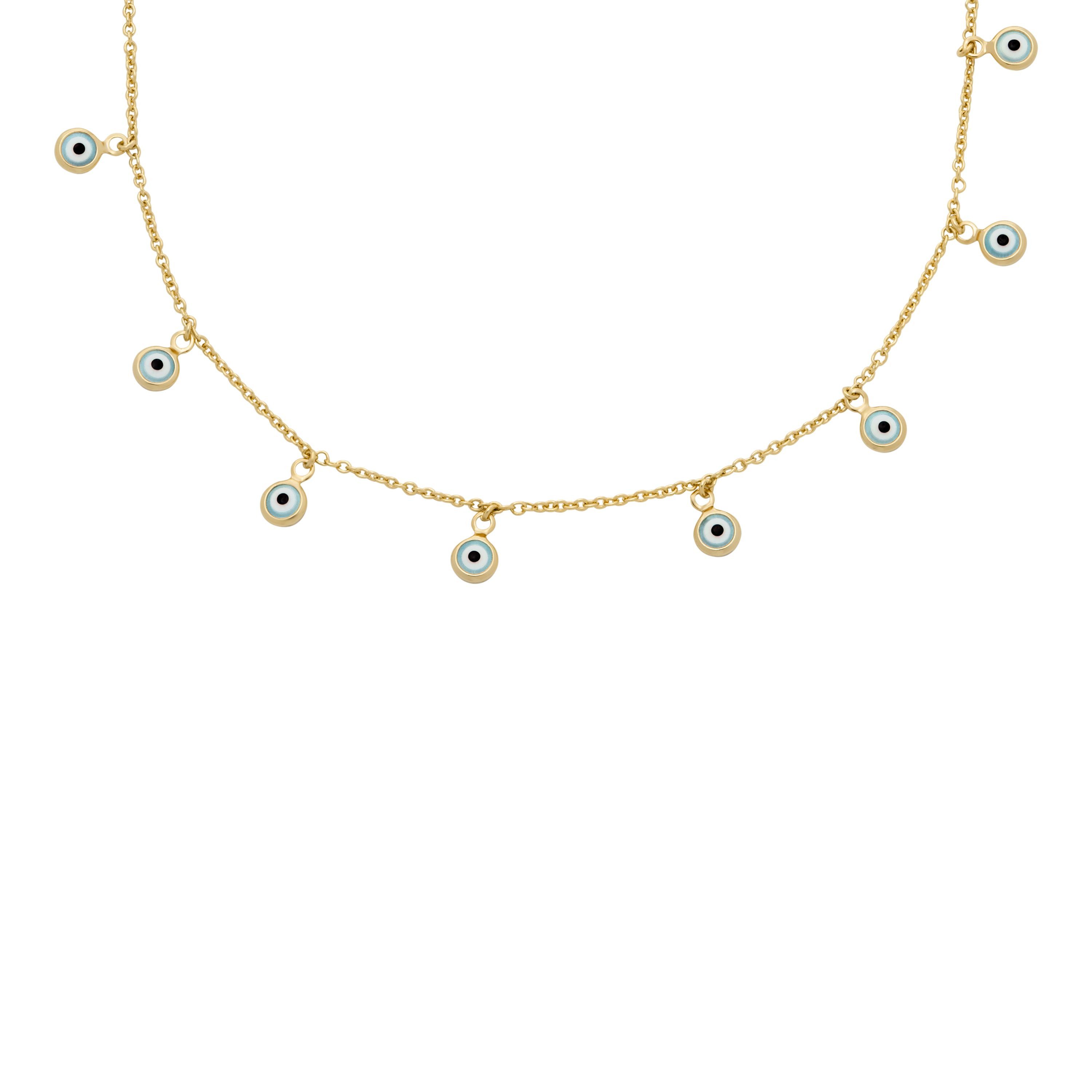 Kette mit Anhänger Schmuck SUTTON Evil Eye Böser Blick magisches Auge, JA7283710