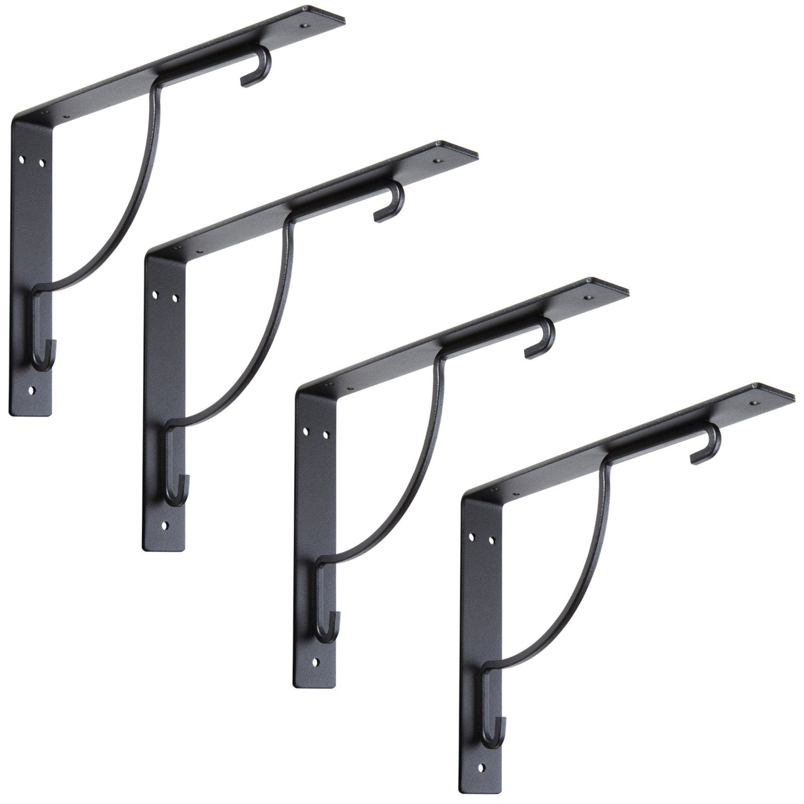 SO-TECH® Wandregalhalter Regalkonsole BLACKLINE III 24 x 18,1 x 3 cm schwar günstig online kaufen