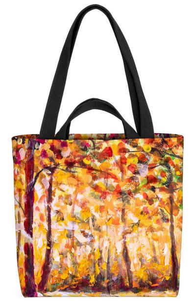 VOID Henkeltasche (1-tlg), Herbst Gemälde Bäume Laub Herbst Gemälde Bäume Laub Kunst Malerei Dek