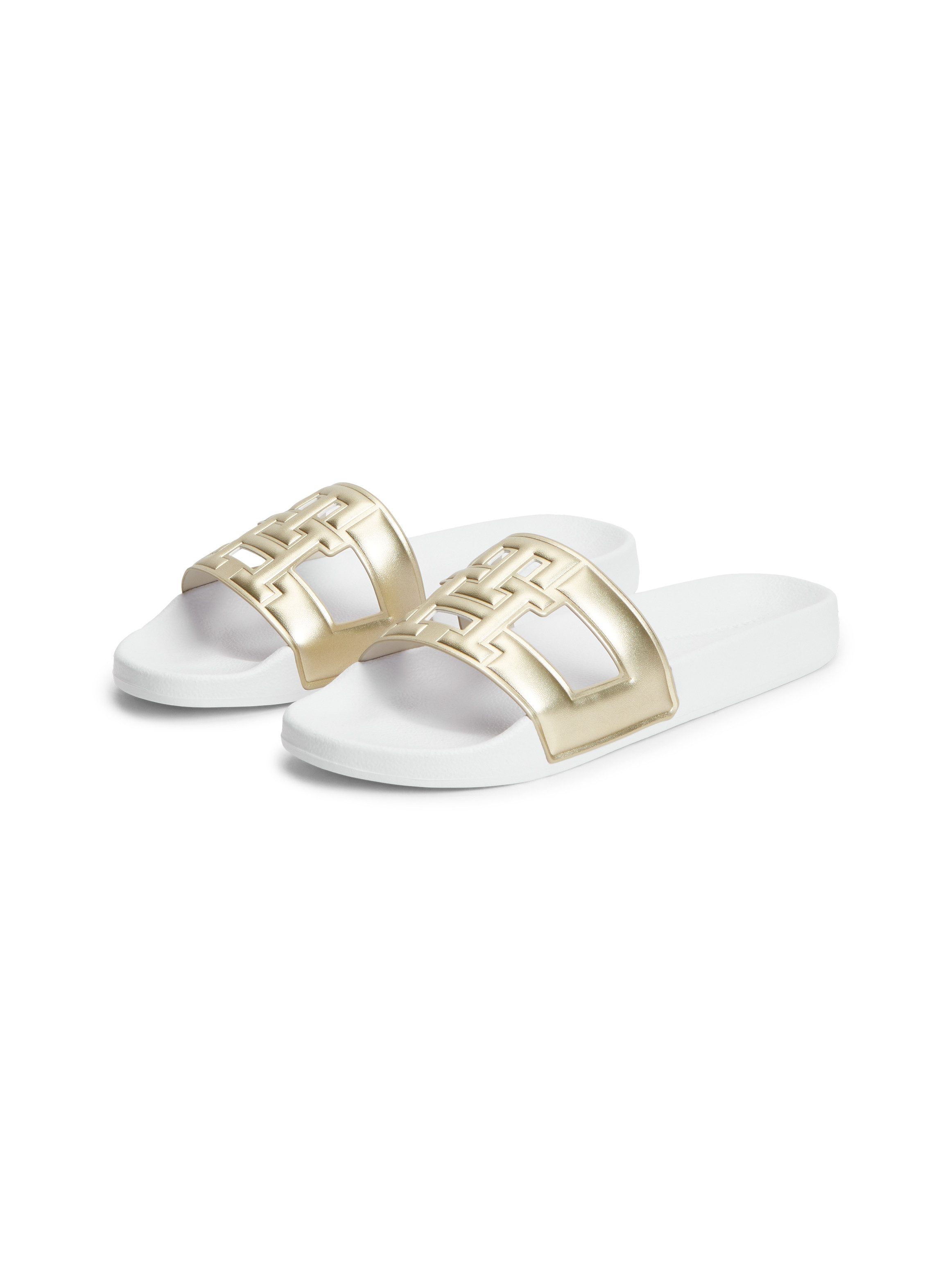 TH MONOGRAM POOL SLIDE Pantolette
