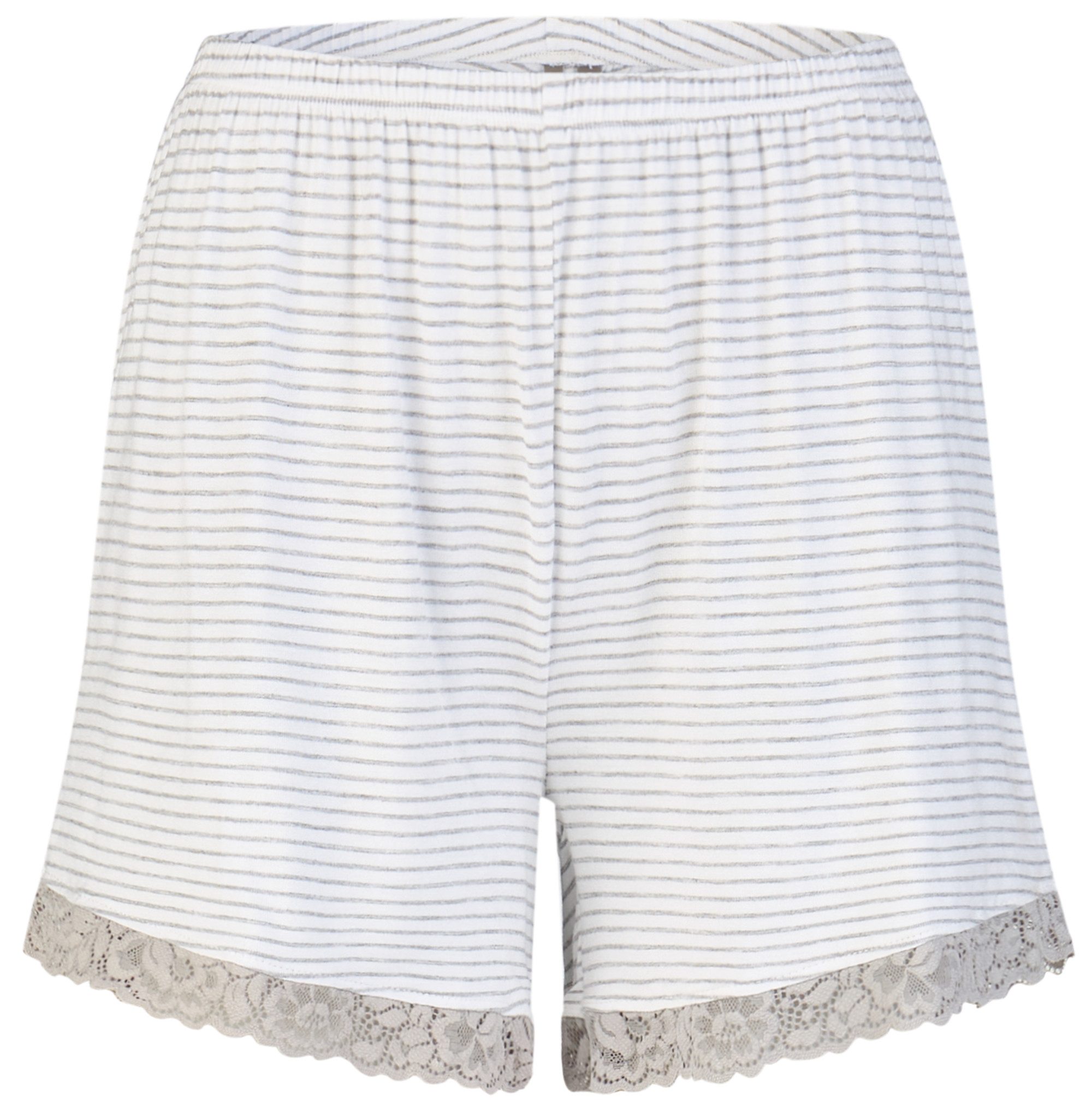 By Louise Shorty Lace Luxury (Set, 2 tlg., 2-teilig) Damen Pyjama Shorty Kurzarm Viskose Spitze Sommer