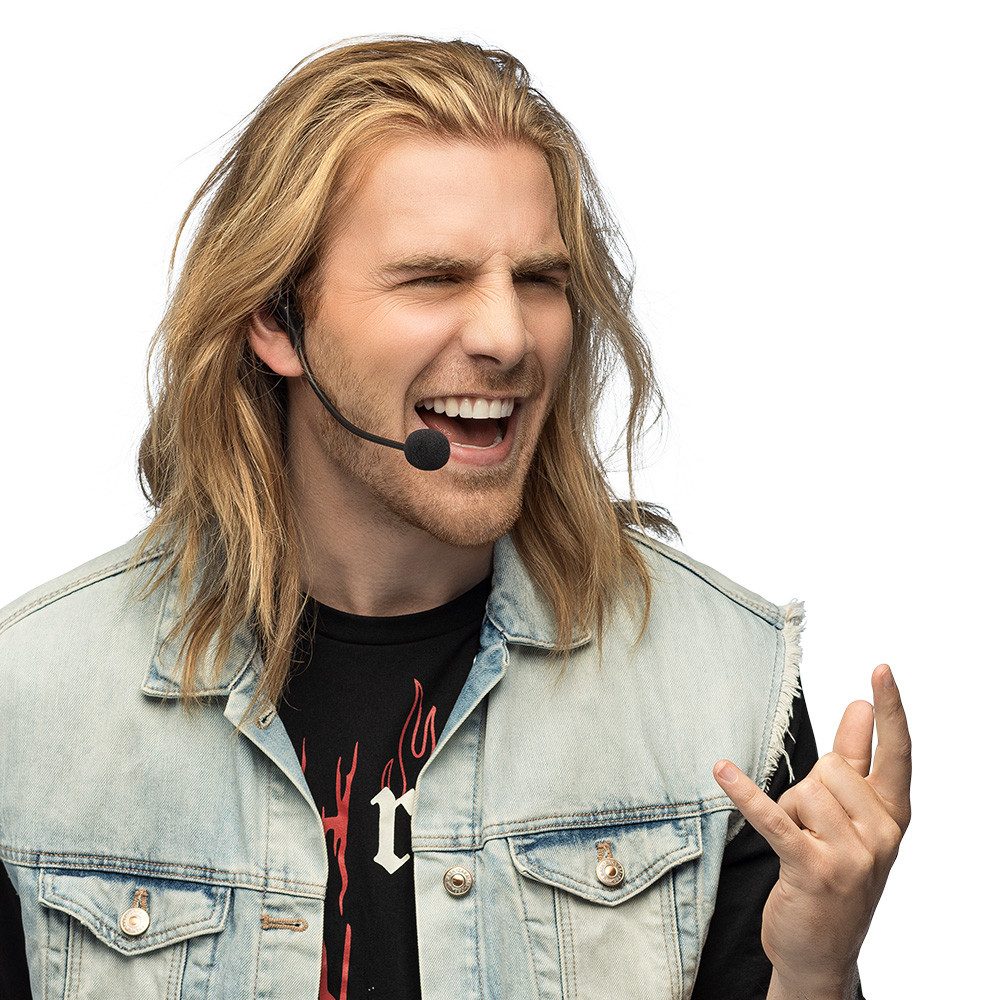 Boland Kostüm Kopfhörer mit Mikrofon Kostümzubehör ohne Funktion für Motto-Party, Ein Muss für kreative Kostüme und spaßige Auftritte