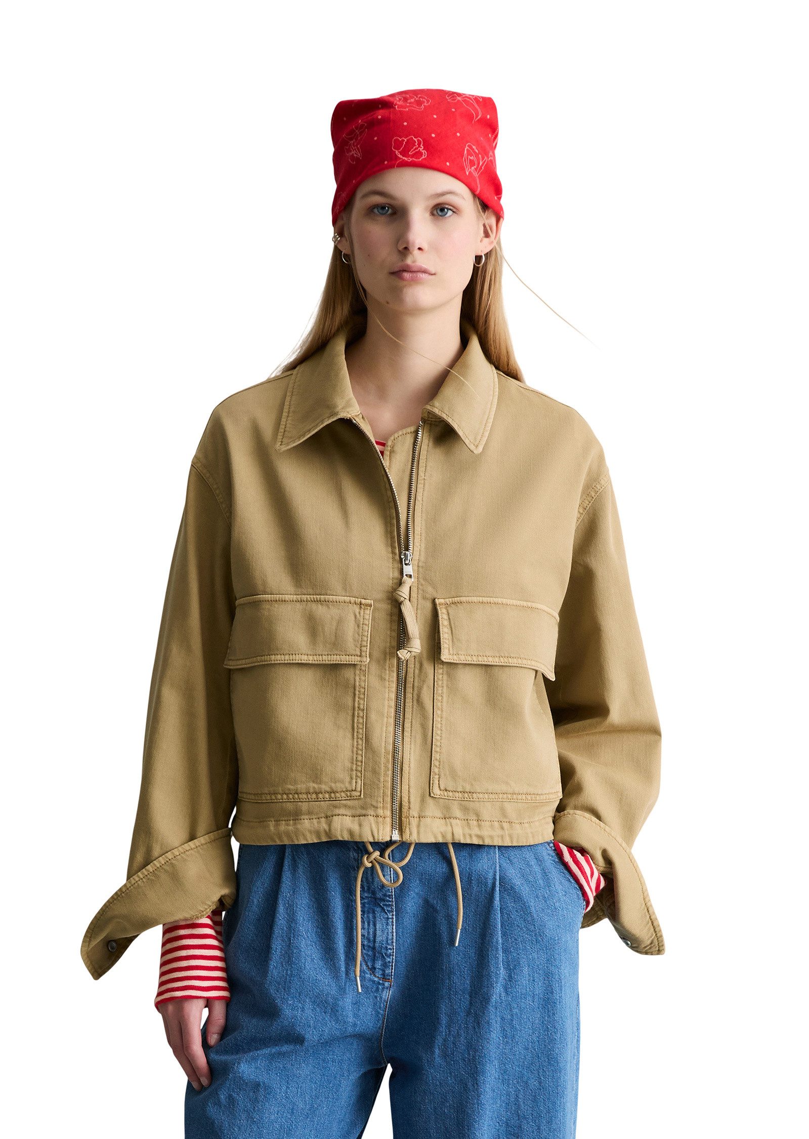 Marc O'Polo DENIM Outdoorjacke aus Organic-Cotton-Lyocell-Stretch