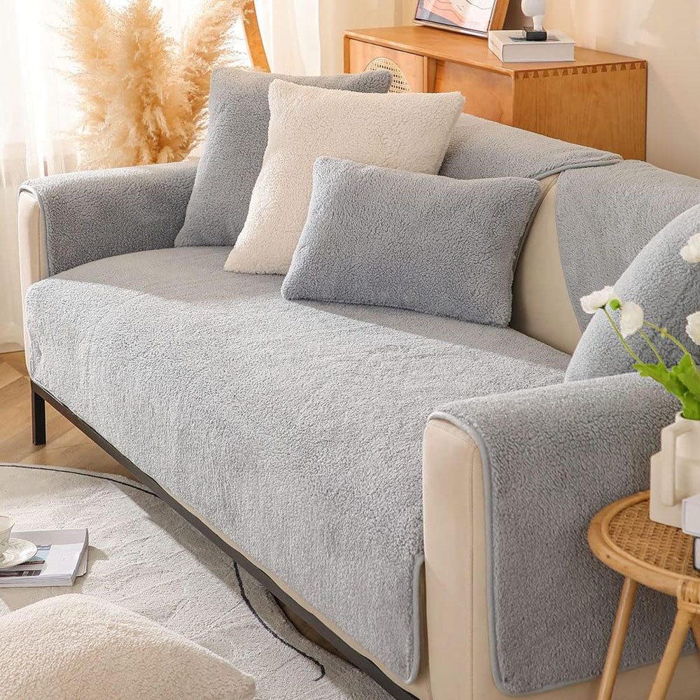 TUWENA Sofabezug Sofa Überzug- für 1-4 Sitzer, Sofaschoner rutschfest,Decke Sofa Schutz