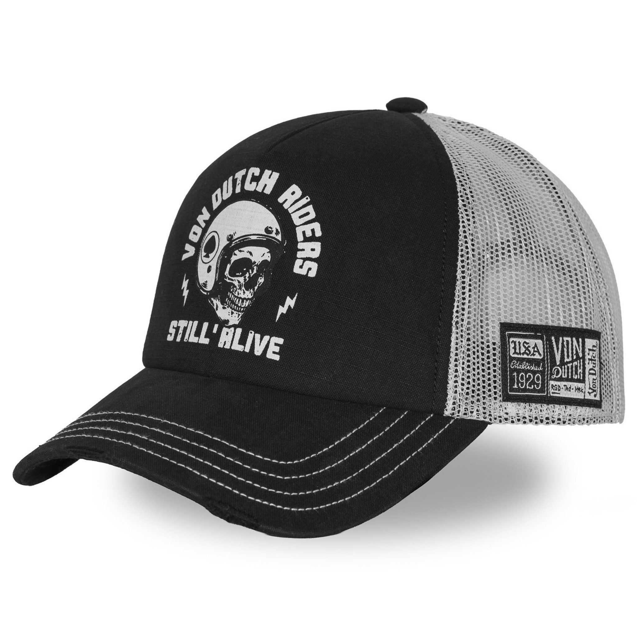 Von Dutch Trucker Cap Von Dutch Originals Trucker Cap - CREW DEVIL HARD BEAST RACING (Basecap, Basecap, Meshcap, Trucker Kappe) Used-Look