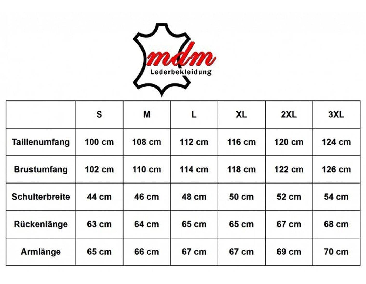 MDM Lederjacke Herren Echtleder Jacke im Jeans Stil aus Rindsleder in schwarz