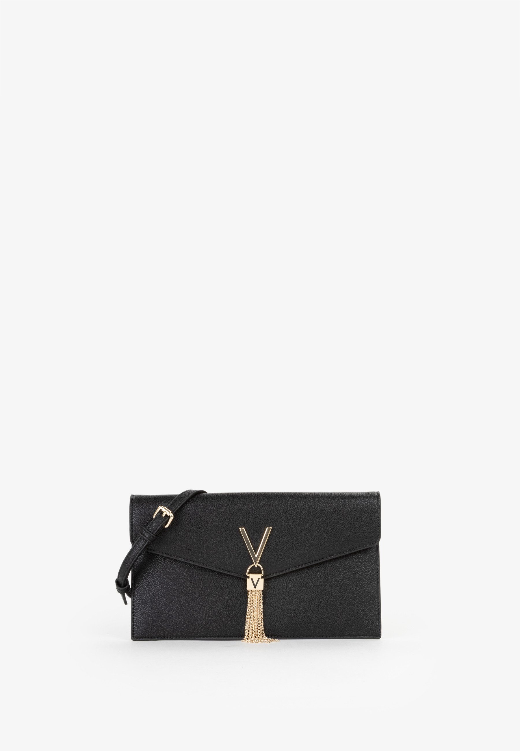 VALENTINO BAGS Umhängetasche LUXE, Damen Schultertasche, Clutch mit Zierkette als Umhängeriemen