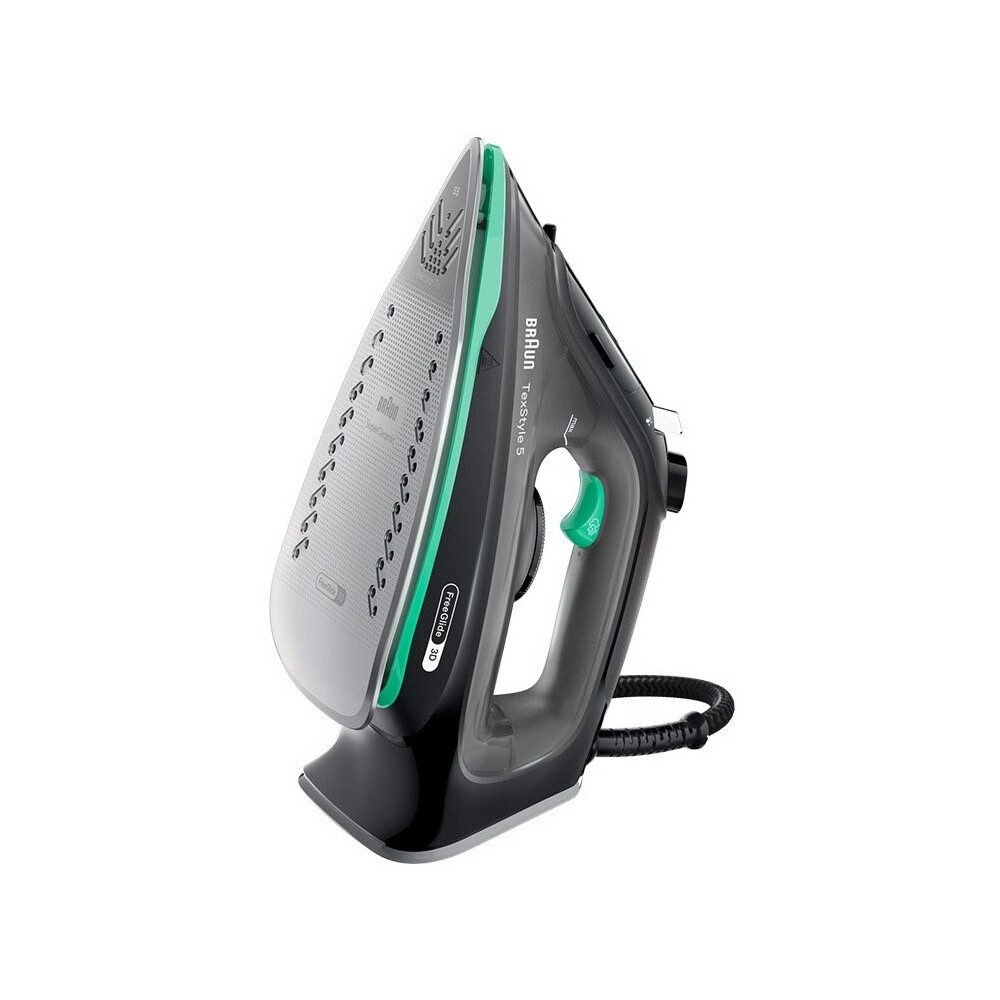 Braun Reise-Dampfbügeleisen SI 5277 GR Dampfbügeleisen schwarz/grün, 2700 W
