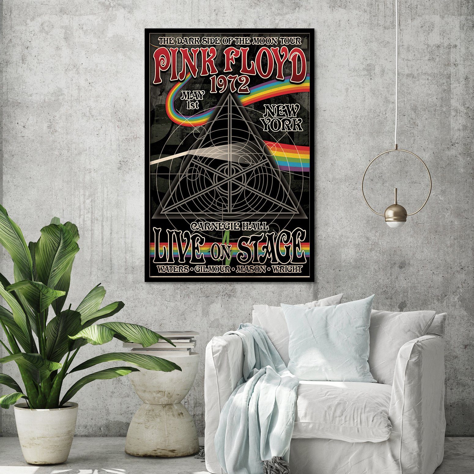 Close Up Poster Pink Floyd Poster Tourplakat The Dark Side Of The Moon Tour