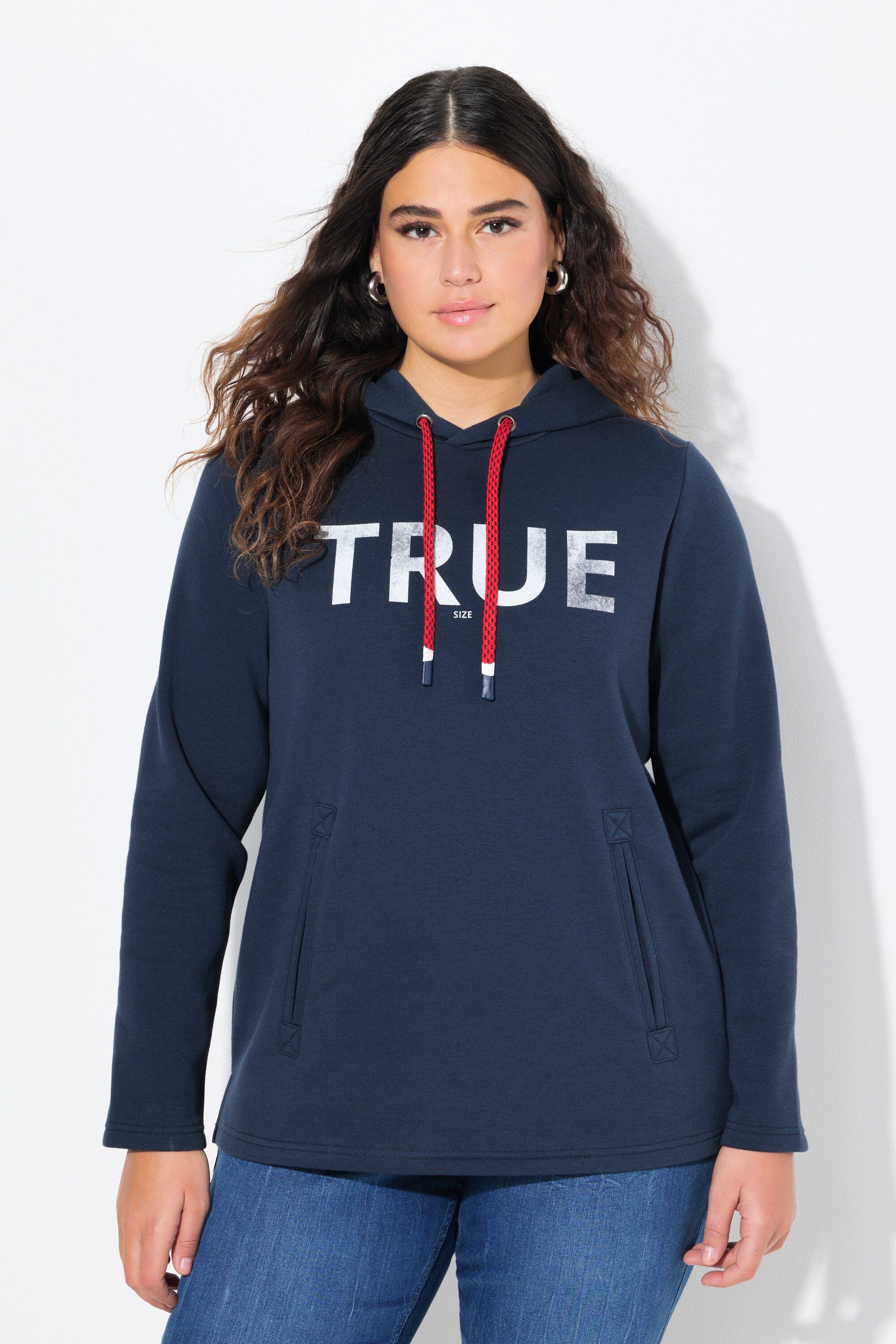 Ulla Popken Sweatshirt Hoodie True Kapuze günstig online kaufen