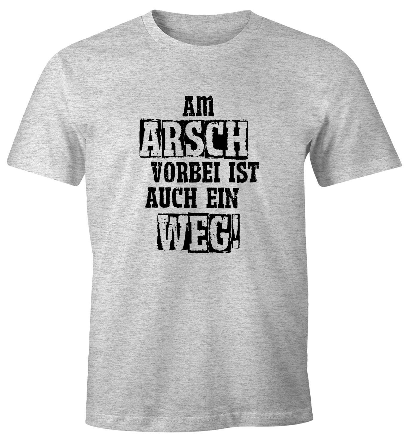 MoonWorks Print-Shirt Herren T-Shirt Am Arsch günstig online kaufen