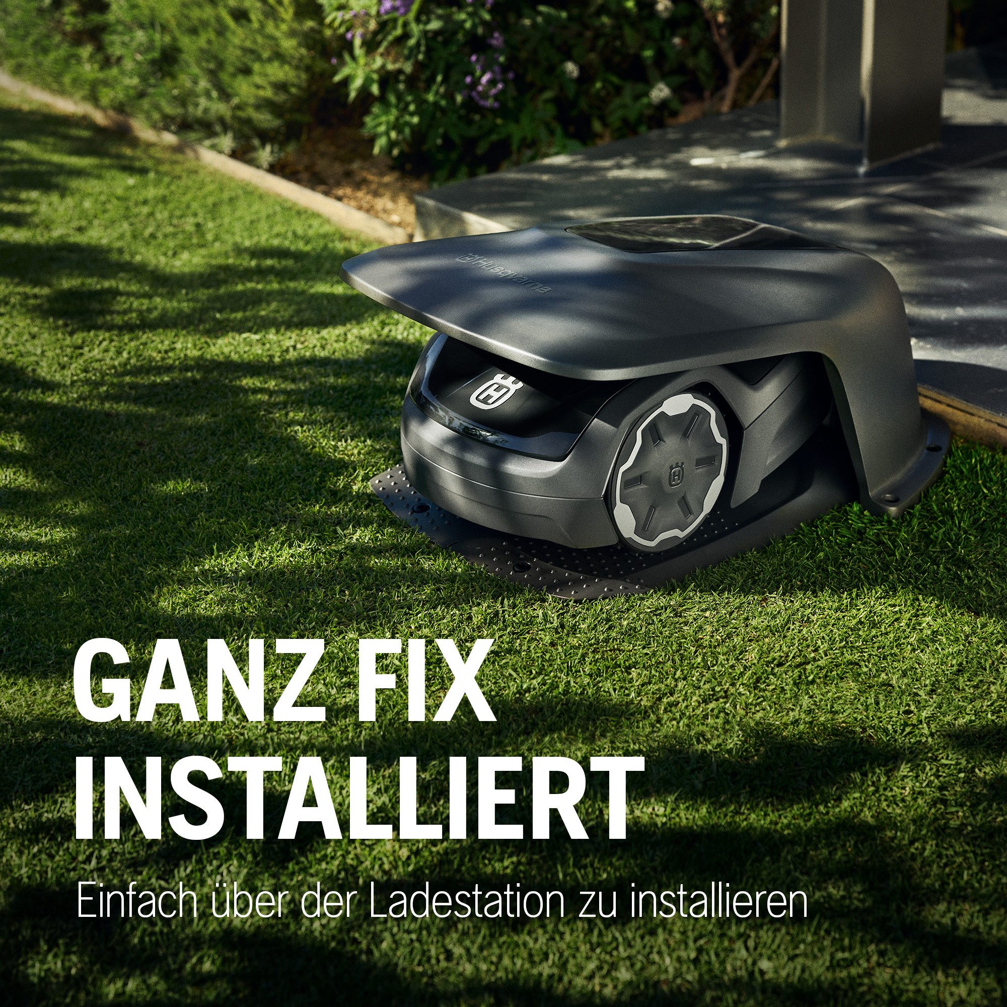 Husqvarna Mähroboter-Garage Aspire R4 Garage, Idealer Sonnen- und Regenschutz, Überdachung