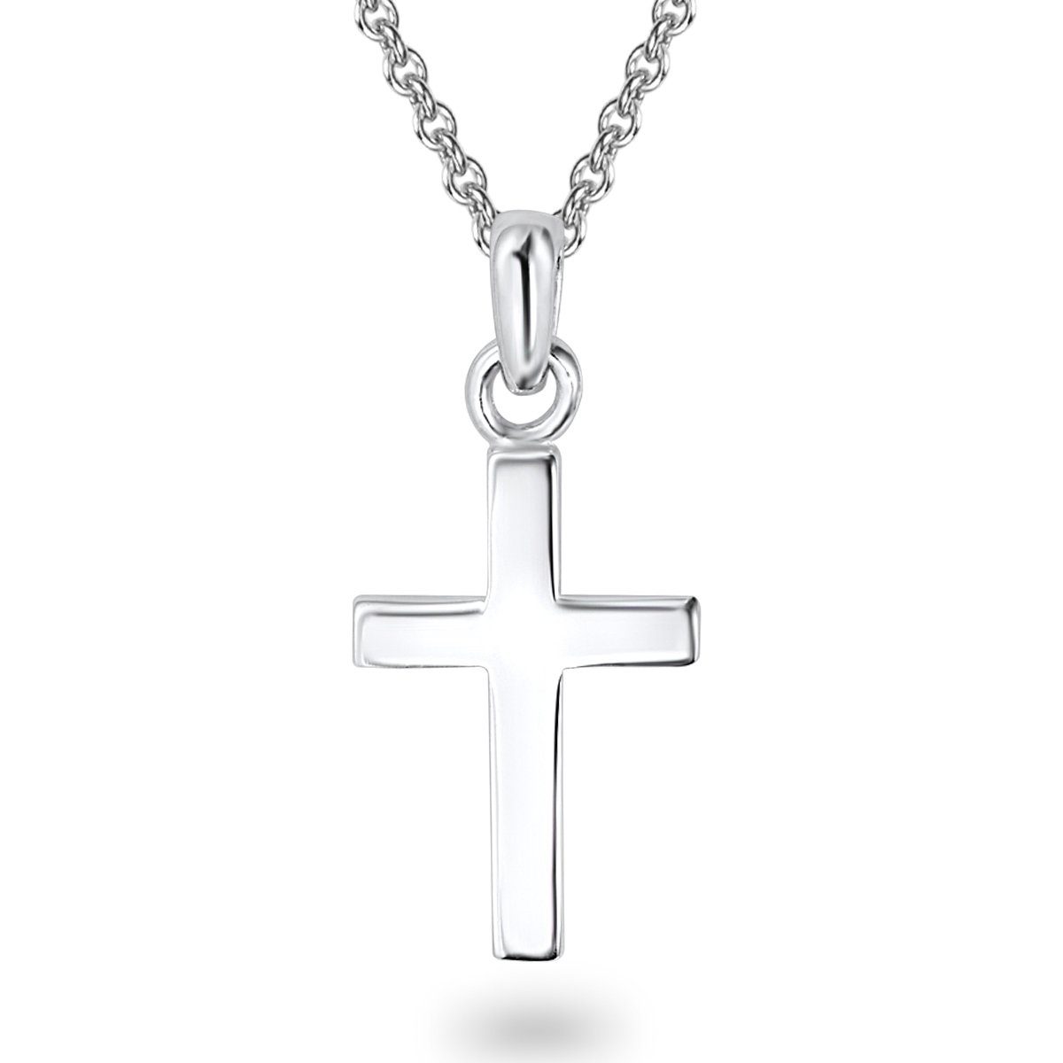 Silber, Rafaela Collier Donata aus Sterling Halskette mit Kreuz 925