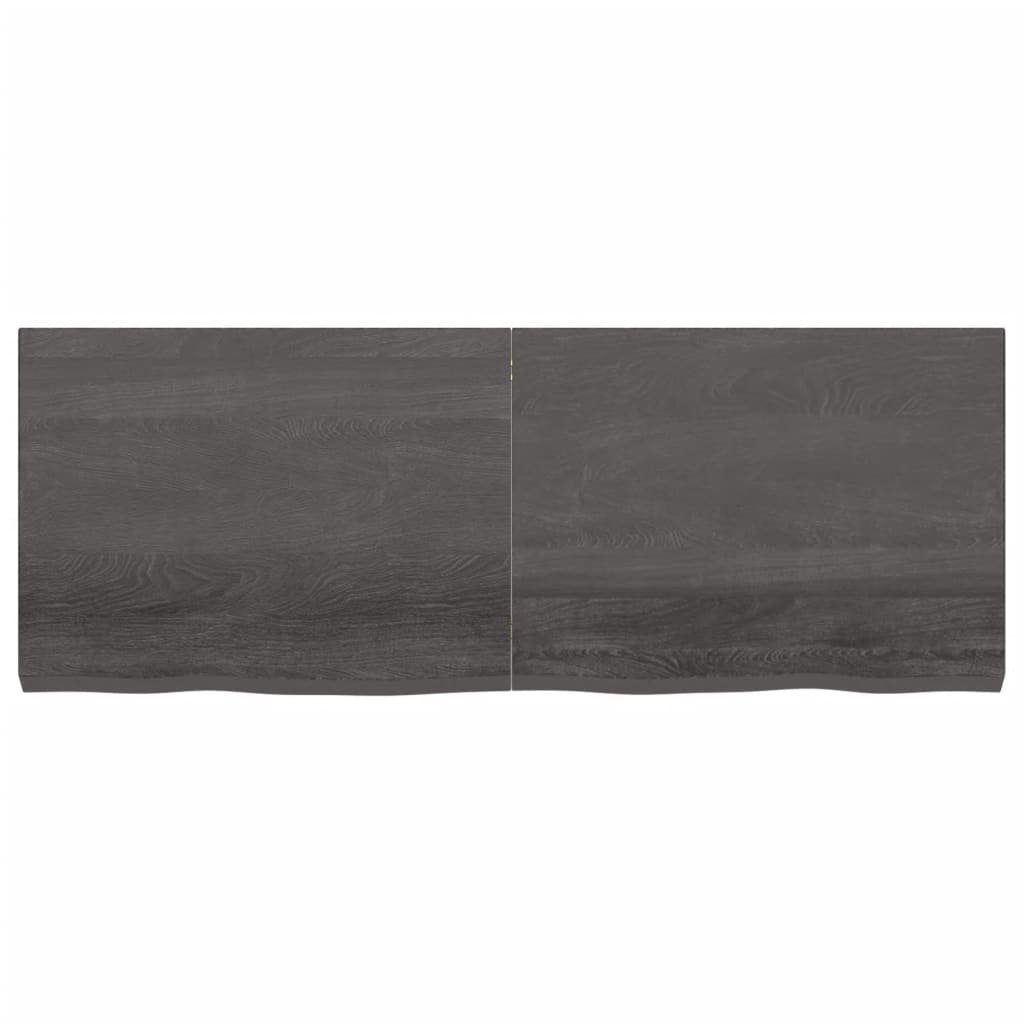 vidaXL Waschtisch 160 x 60 x 6 cm Waschtischplatte Dunkelgrau 160x60x6 cm Massivholz Beh