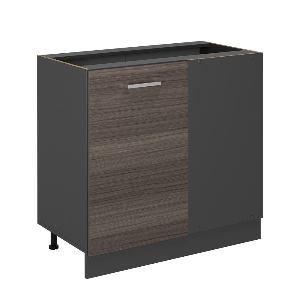 Vicco Eckunterschrank R-Line, Edelgrau/Anthrazit, 86 cm günstig online kaufen
