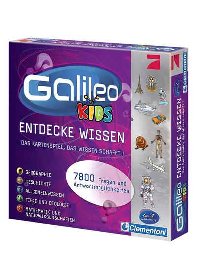 Clementoni® Spiel, Quizspiel »Galileo, Kids«, Made in Europe