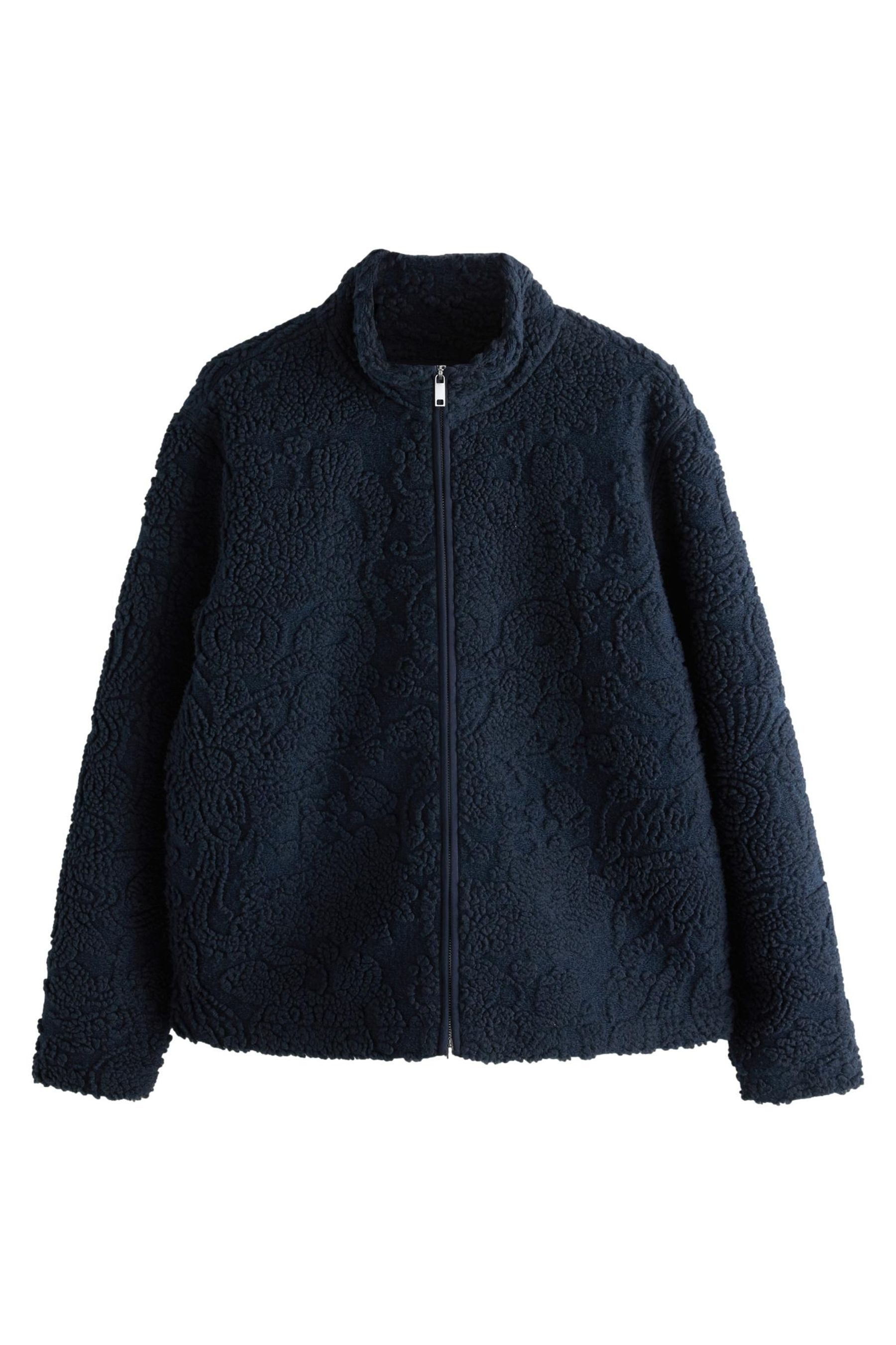 Fleecejacke Fleece-Oberteil mit RV-Kragen