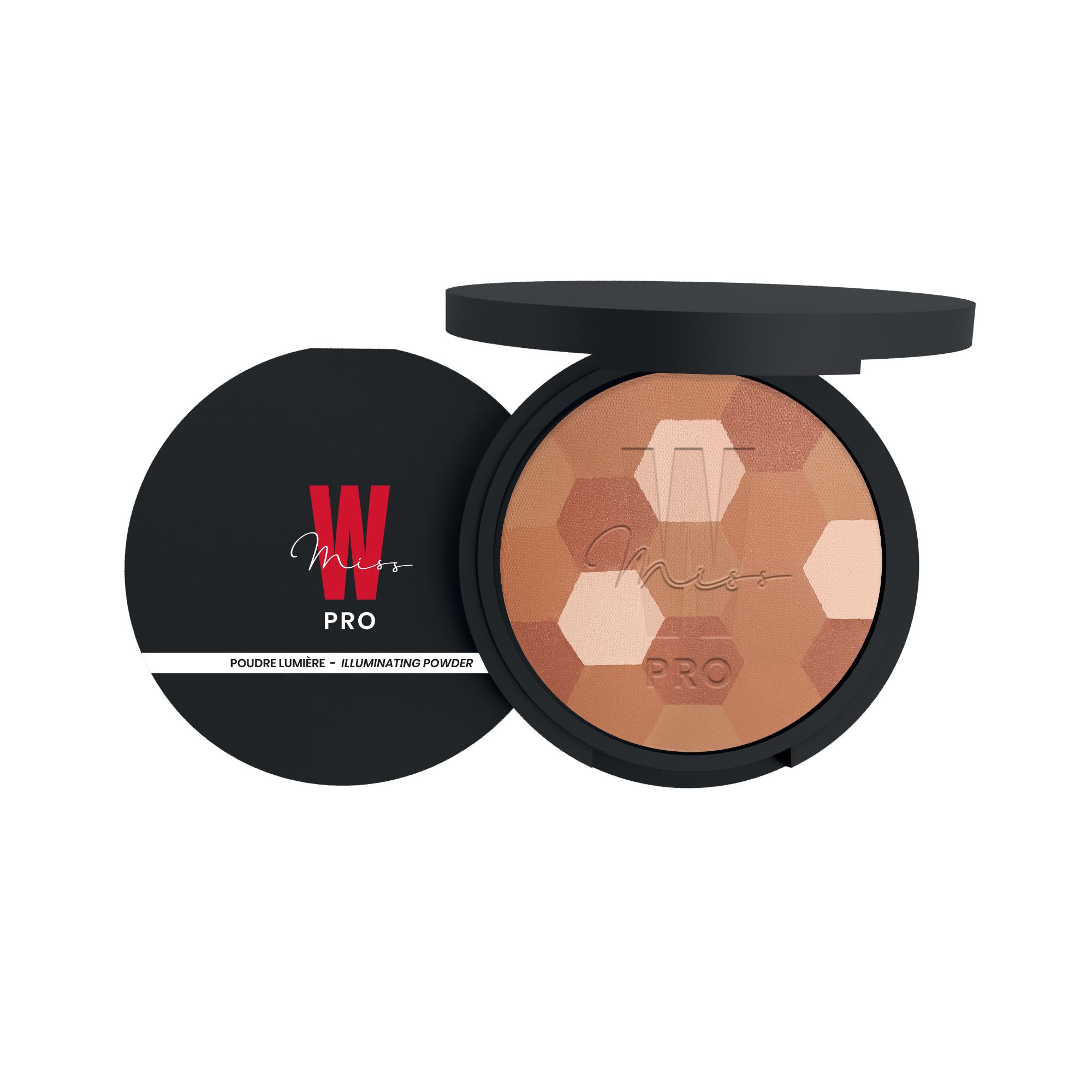 Miss W Pro Make-up Bio-Puder für ein strahlendes Finish, Pflegender Bio-Puder für ein natürliches und strahlendes Hautbild