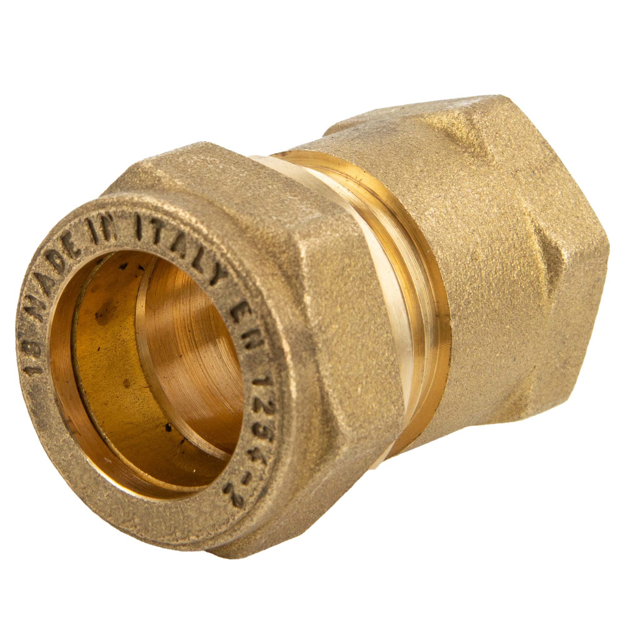 Steckfitting Klemmringverbinder, Muffenverschraubung mit Gewinde, DVGW