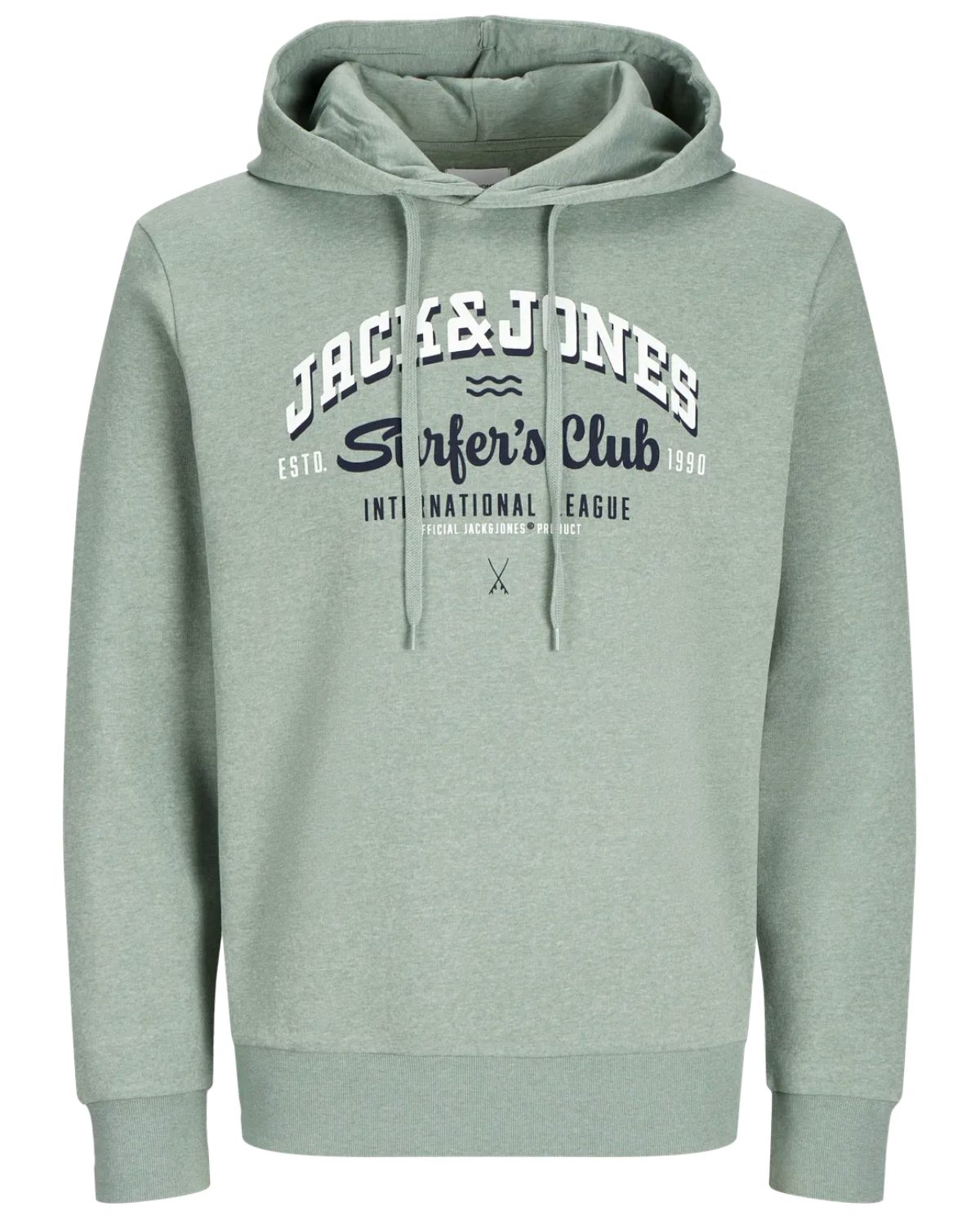 Jack & Jones Hoodie mit Kängurutasche, mit Kapuze, mit Logodruck – Bild 2 von 3