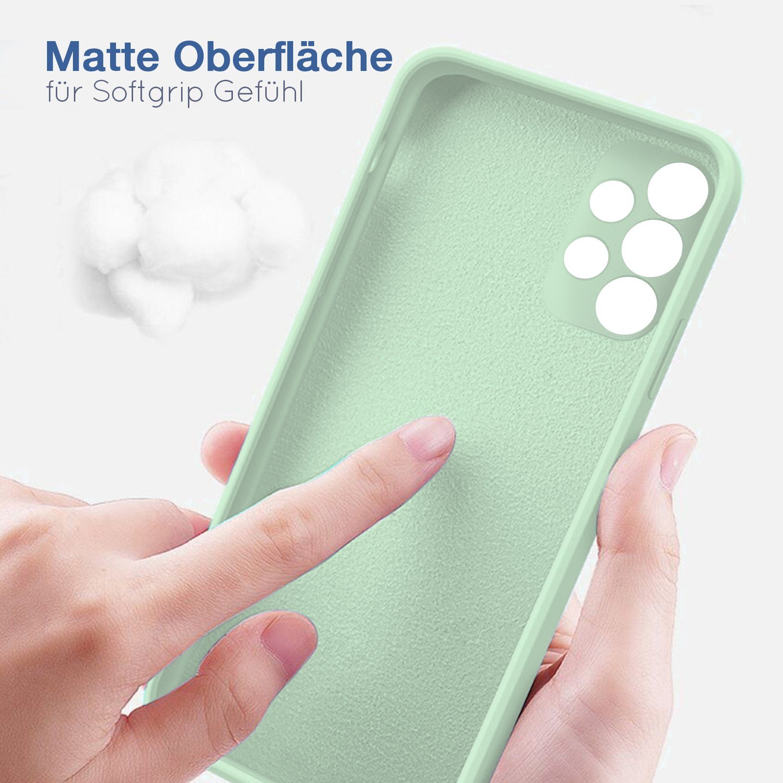 Tec-Expert Handyhülle SoftGrip Cover Hülle für Samsung Galaxy A33 5G, Handy Case Bumper integrierter Kameraschutz flexibel – Bild 4 von 5