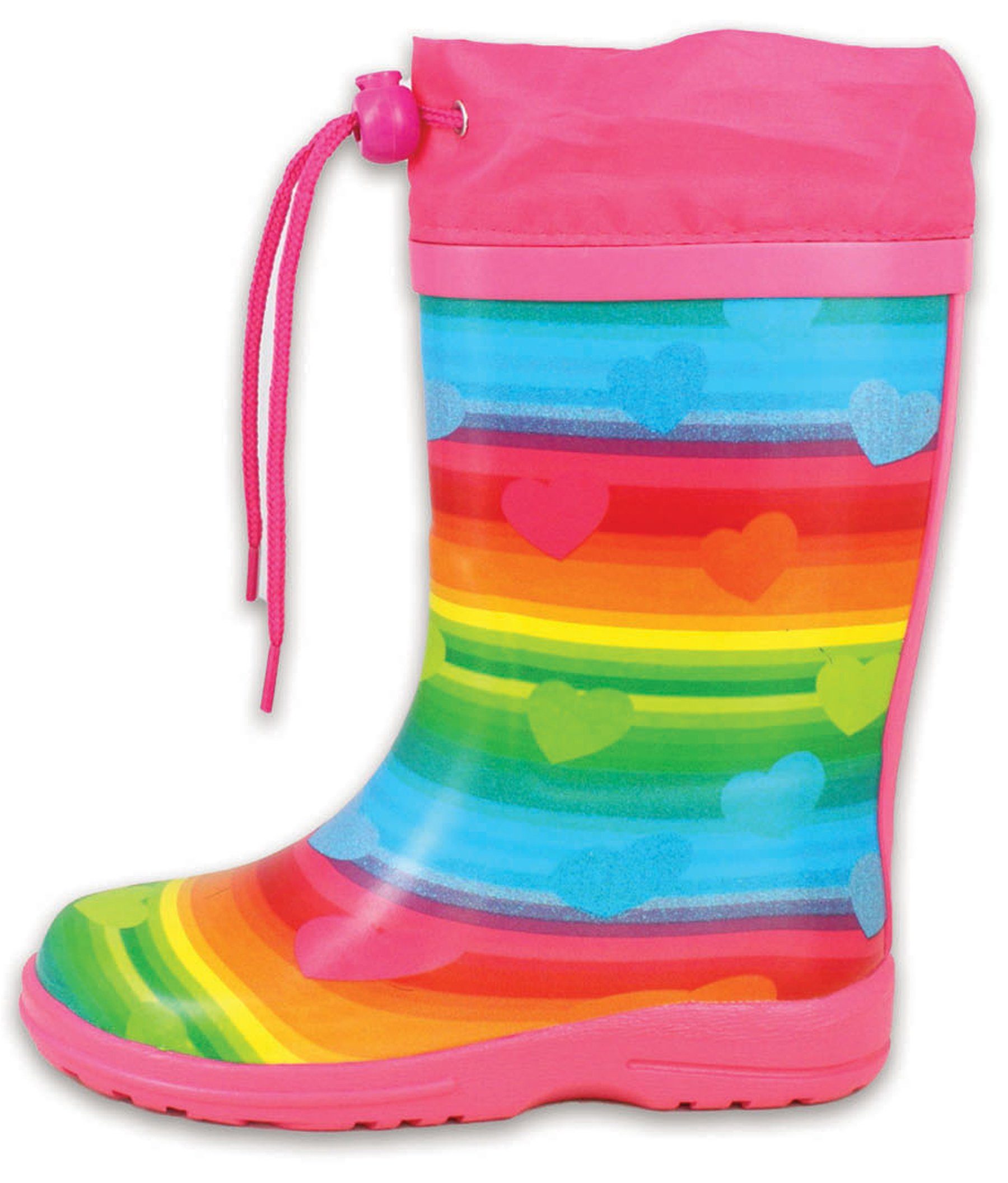 herausnehmbare und Beck schmaler Gummistiefel trockene (wasserdichter, Stiefel, gute für Naturkautschuk Laune) Regenbogen Innensohle, Füße flexibler weicher Gummistiefel