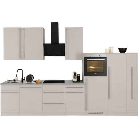 wiho Küchen Küchenzeile Chicago, mit E-Geräten, Breite 360 cm