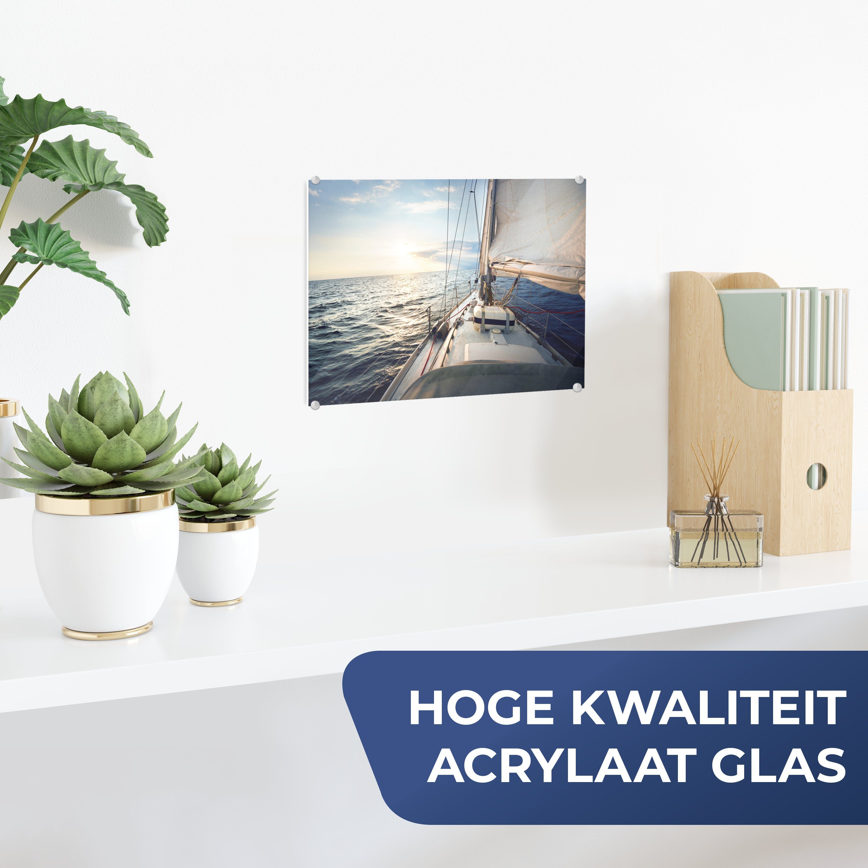 MuchoWow Acrylglasbild Meer - Segelboot - günstig online kaufen