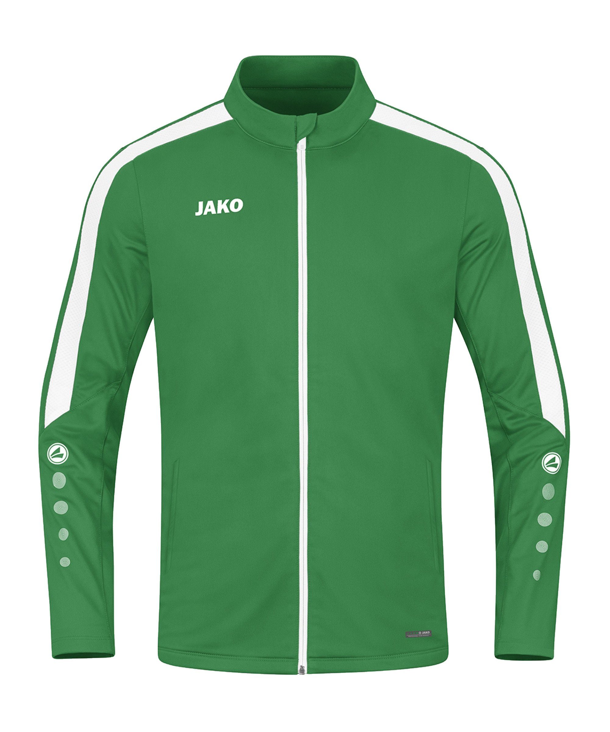 Jako Trainingsjacke Power Polyesterjacke Damen gruenweiss