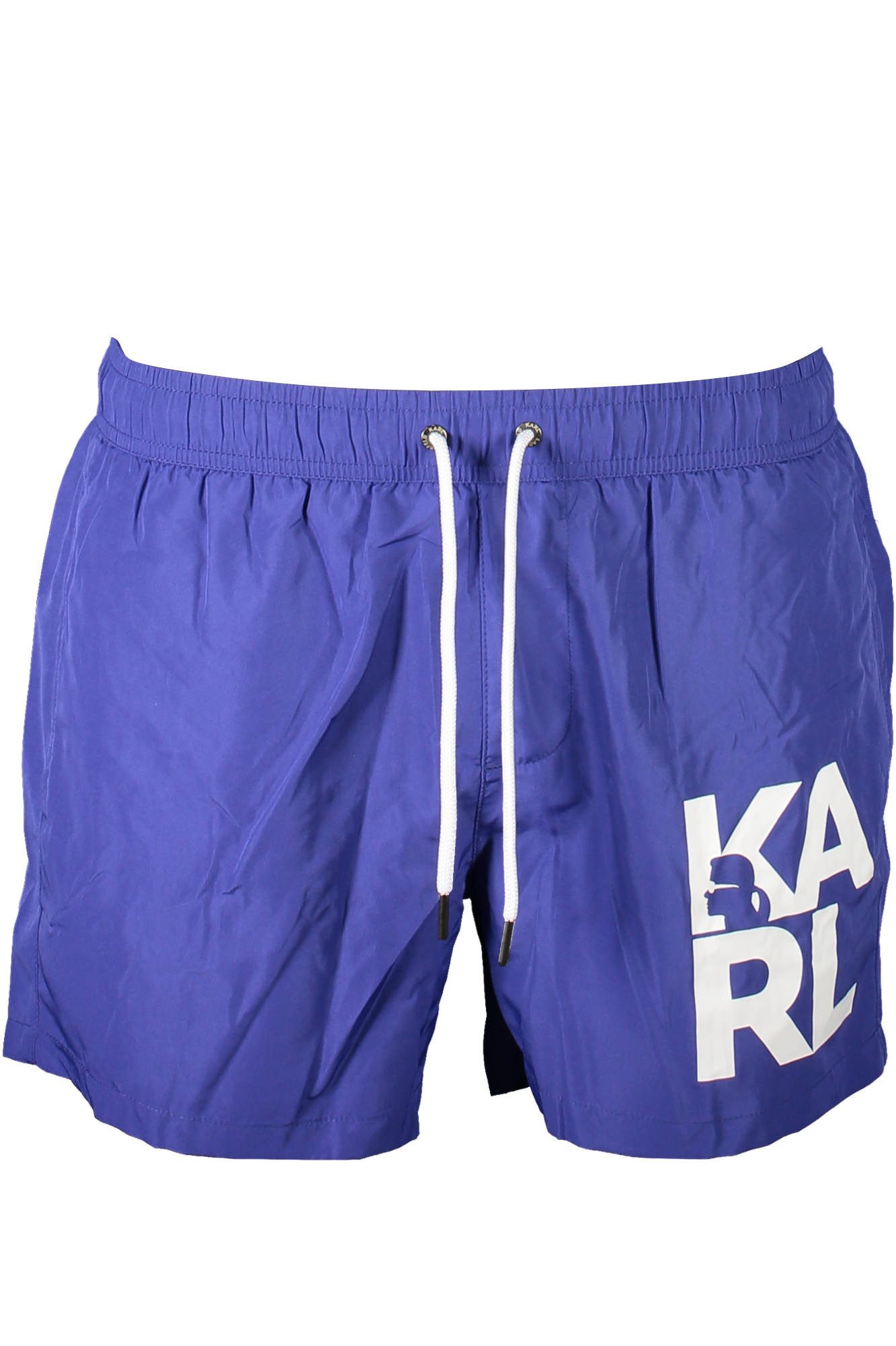 KARL LAGERFELD Badeshorts Stilvolle blaue Herren-Badeslip mit Taschen & Kontrastdetails