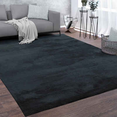 Teppich Esszimmer Kurzflor Waschbar Uni Design Teppich, Paco Home, Läufer, Höhe: 14 mm