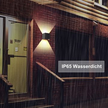 ZMH Außen-Wandleuchte IP65 Wasserdicht Auf und ab Einstellbarer Lichtstrahl 3W Innen/Außen, Mit G9 Leuchtmittel, Warmweiß, 1er