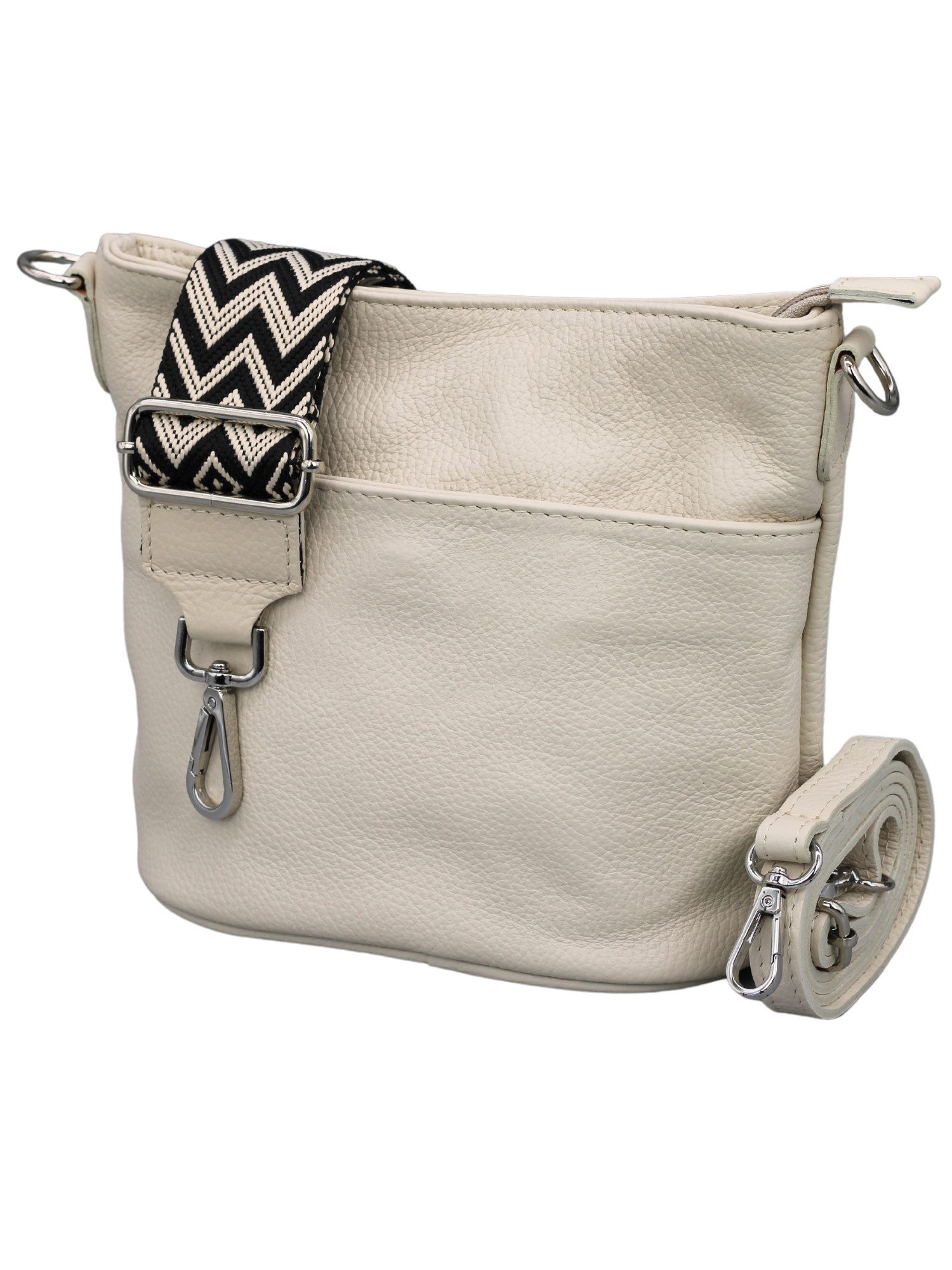 Schultertasche LINA Umhängetasche für Damen, Schultertasche Echtleder Gürteltasche