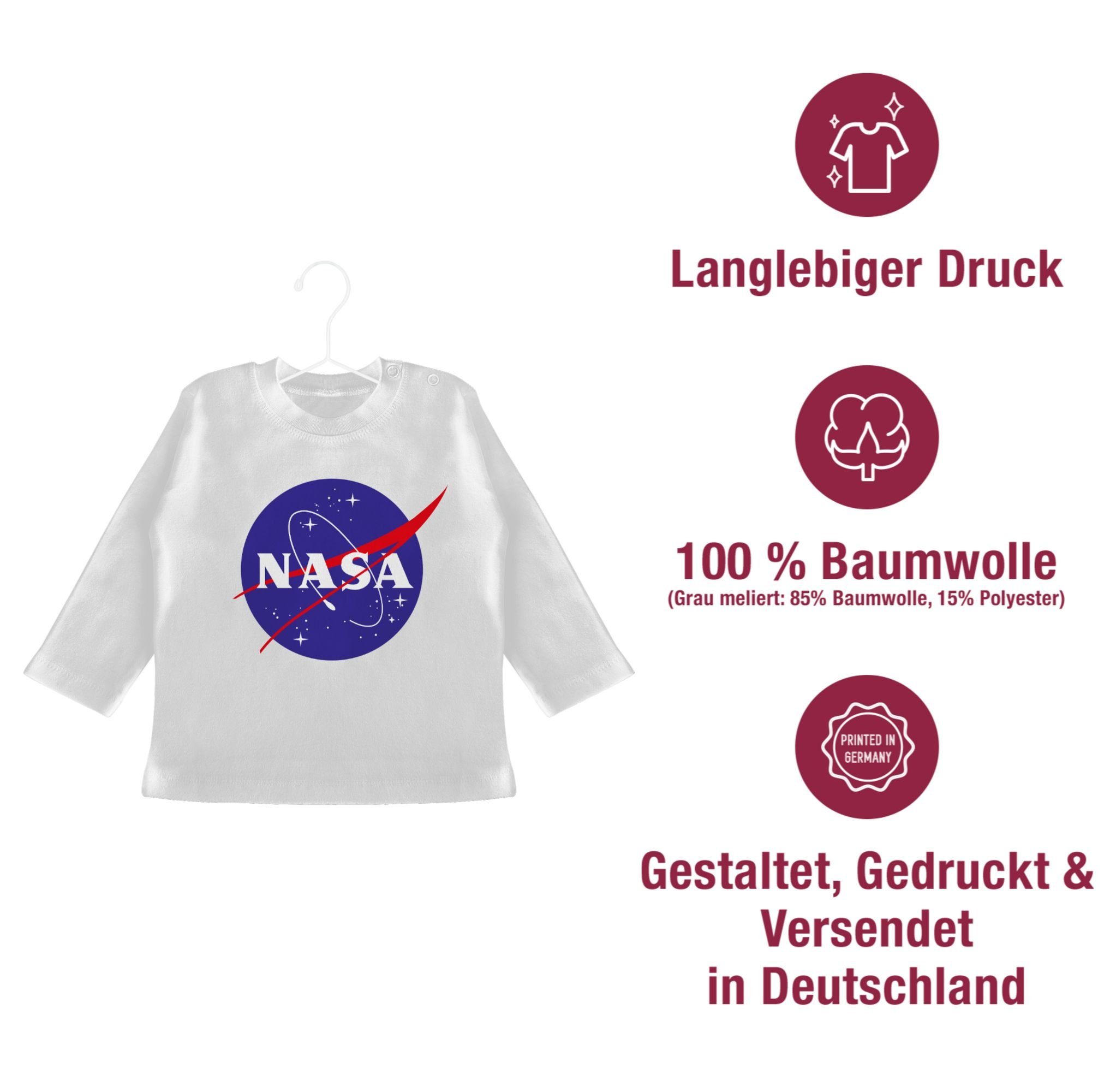 Shirtracer T-Shirt Nasa Meatball Weiß Trends 1 Aktuelle Baby Logo