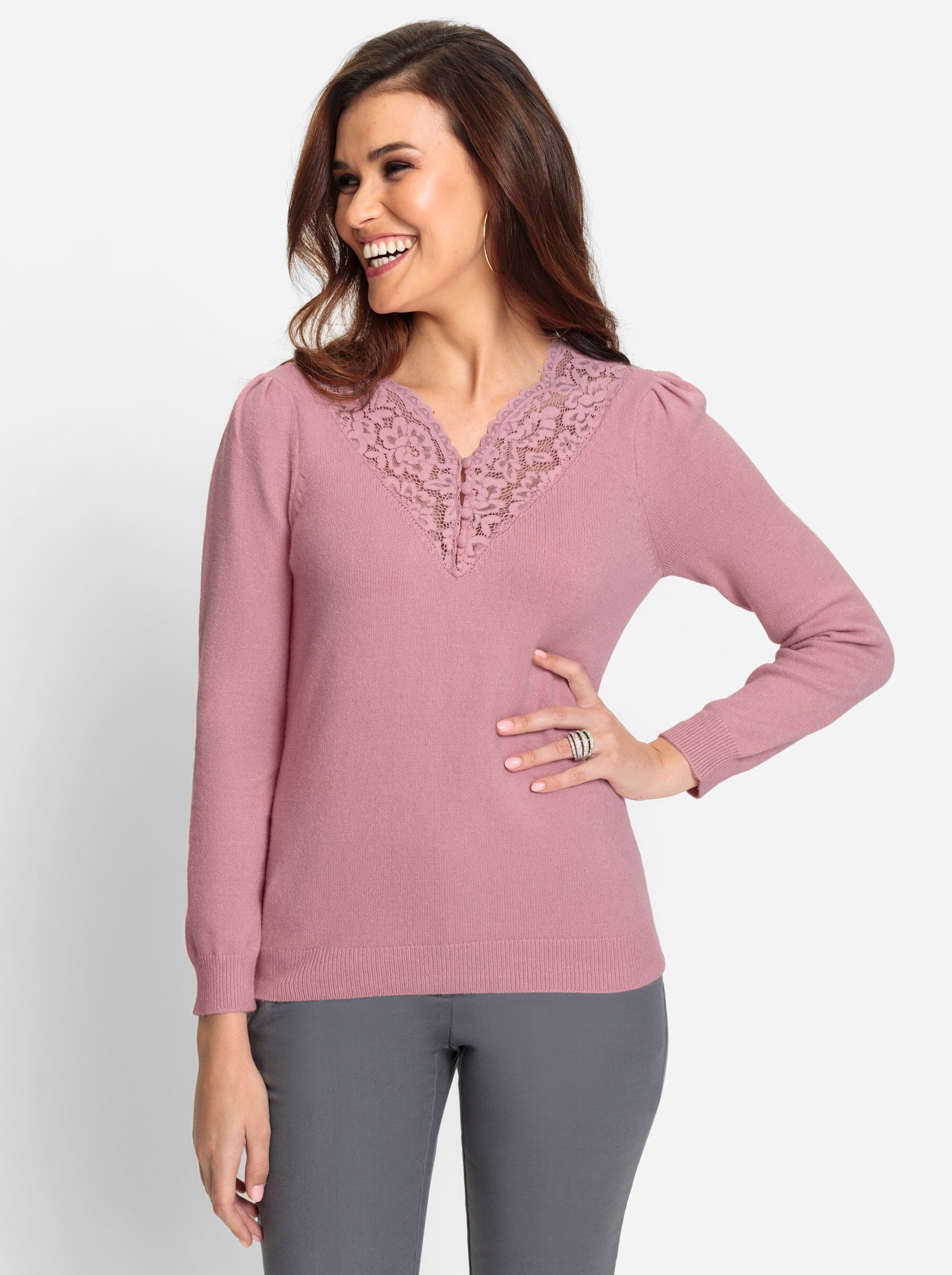 Strickpullover Langarm-Pullover