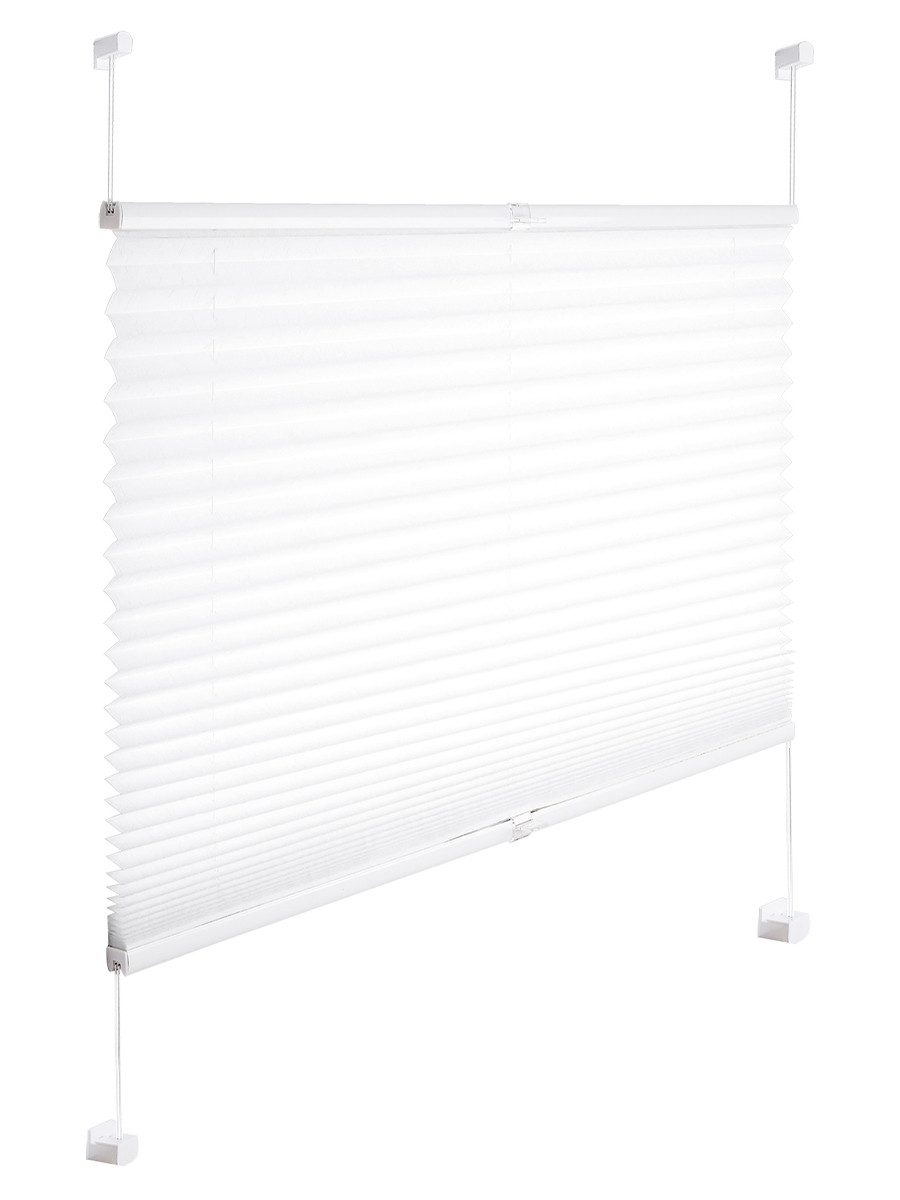 Woltu Plissee, halbtransparent, Klemmfix, Klemmfix, Klemmfix ohne Bohren oder zum Bohren für Fenster & Tür